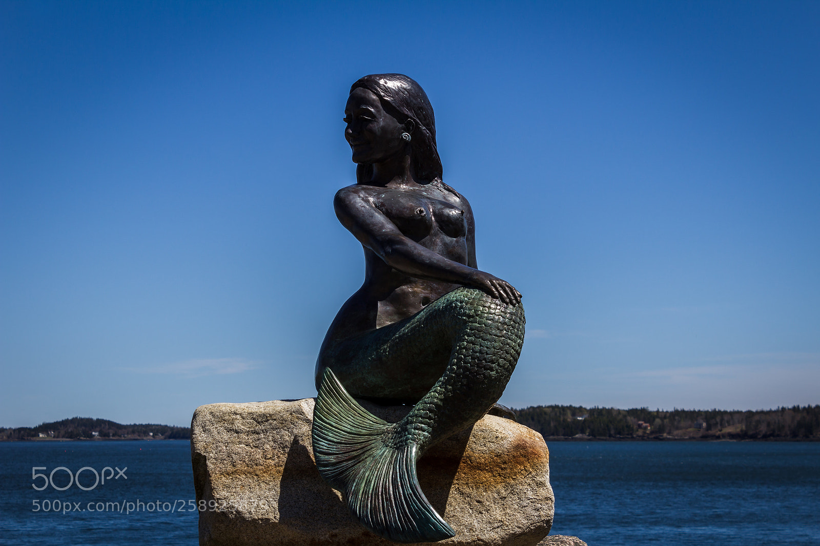 Canon EOS 1200D (EOS Rebel T5 / EOS Kiss X70 / EOS Hi) sample photo. The mermaid statue photography