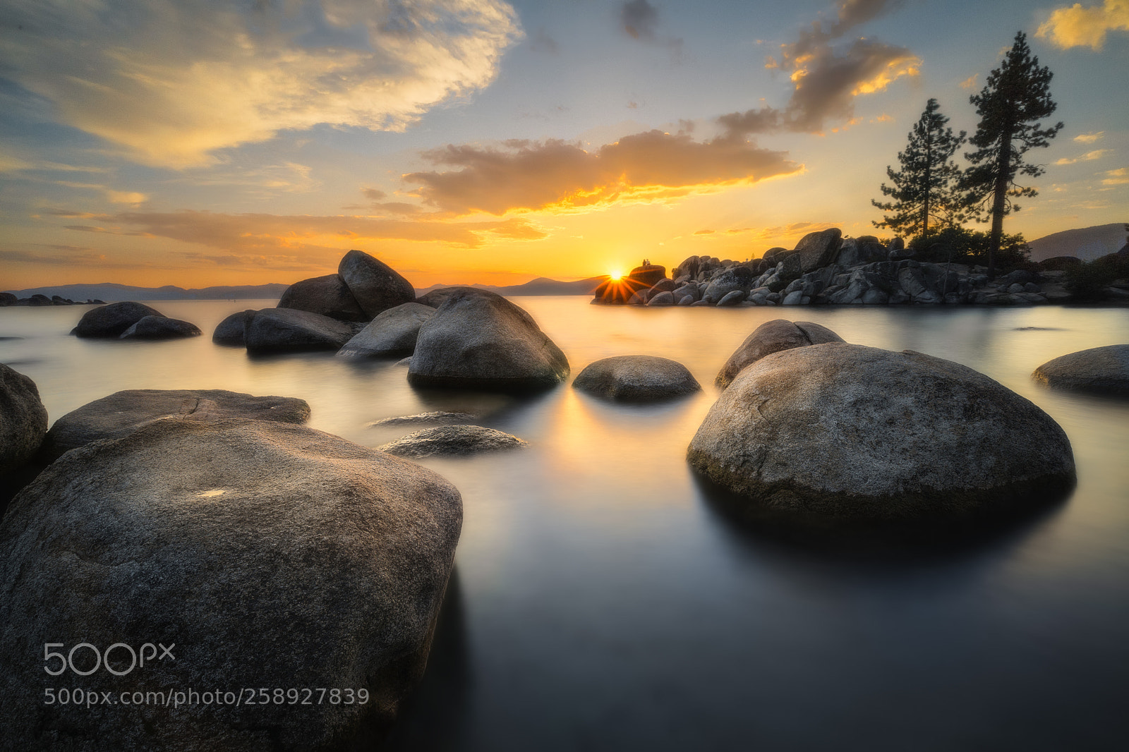Sony a7 sample photo. Sand harbor sunset photography