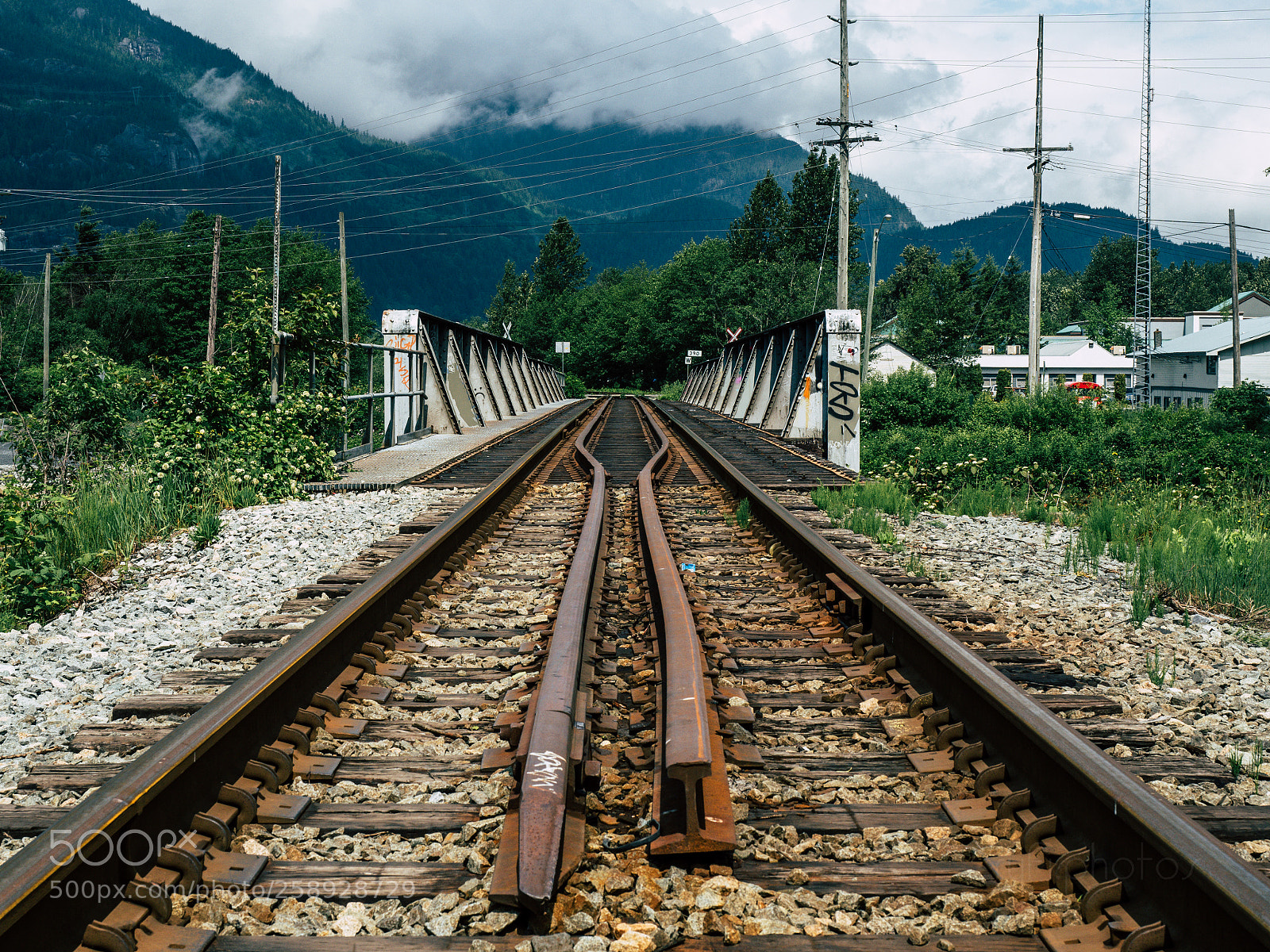 Olympus OM-D E-M5 II sample photo. Rail bridge photography