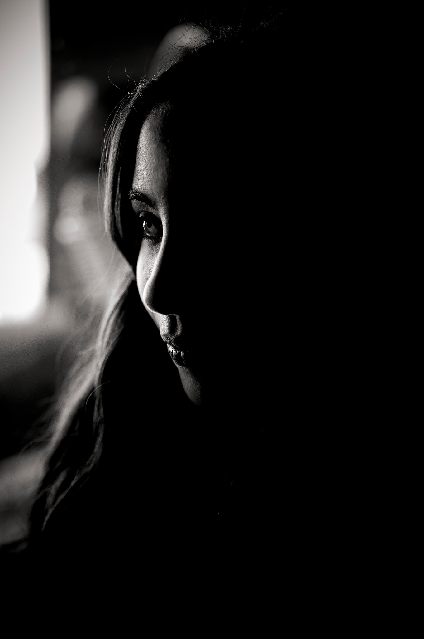Leica S2 sample photo. Fading girl photography