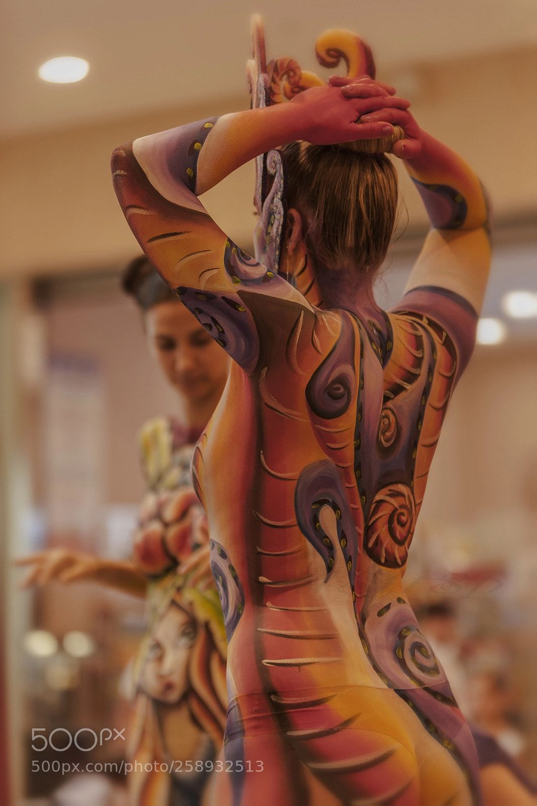 Nikon D700 sample photo. Body painting photography