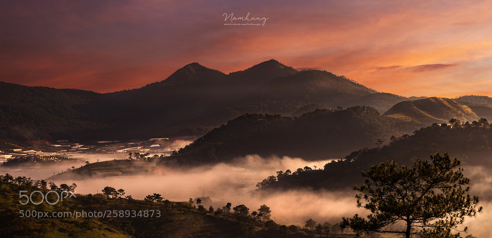 Canon EOS 6D sample photo. Langbiang in dawn photography