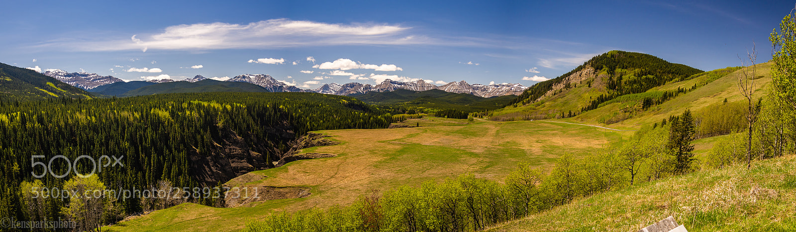 Olympus OM-D E-M5 sample photo. Bighorn lookout pano photography