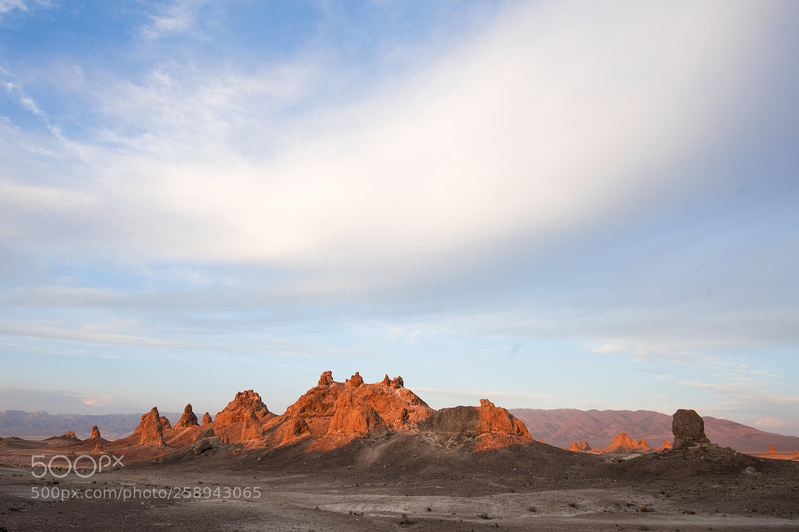 Nikon D750 sample photo. Setting sun at trona photography