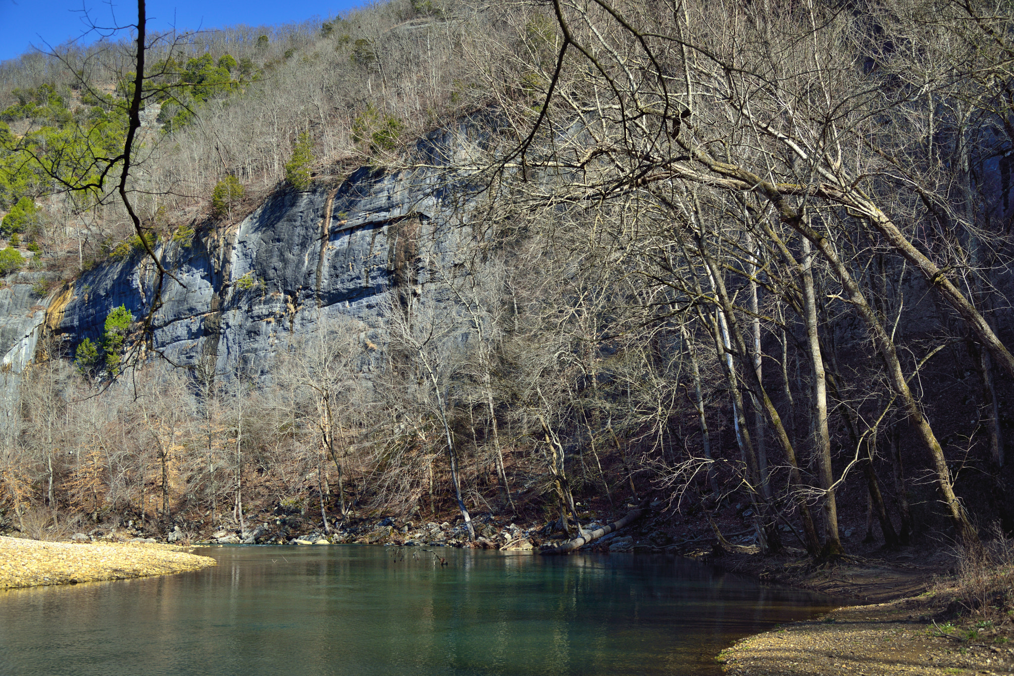 Nikon AF-S Nikkor 24-120mm F4G ED VR sample photo. Bee bluff and the buffalo national river photography