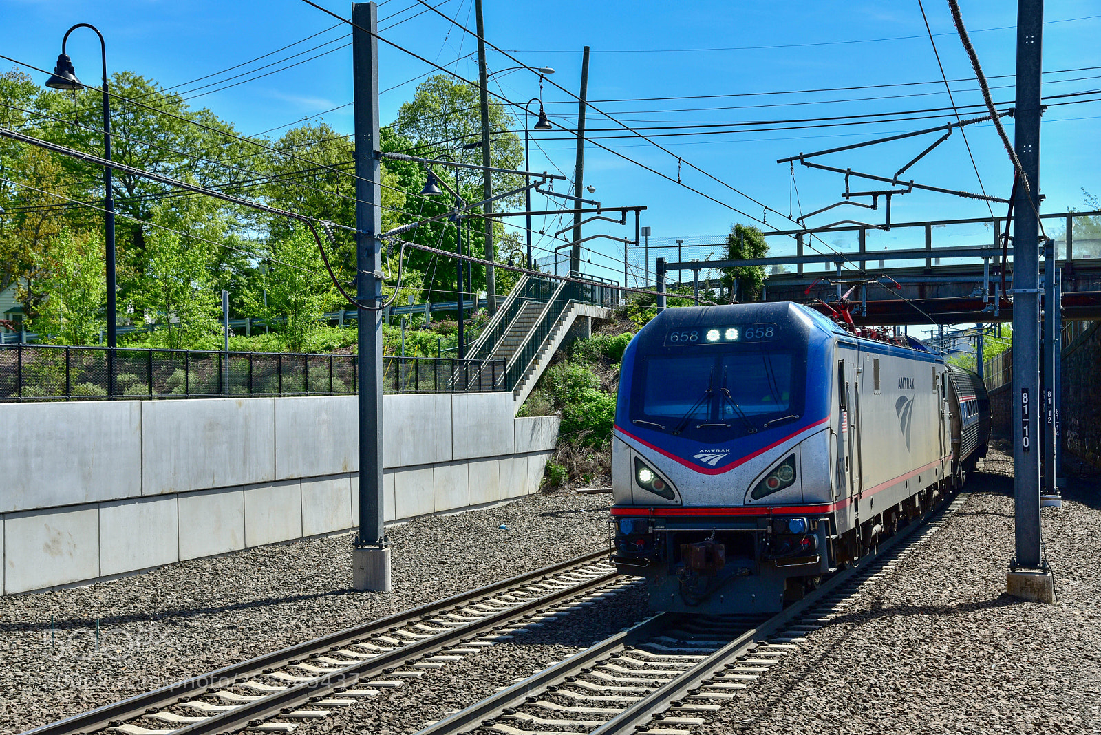 Nikon D750 sample photo. Amtrak regional through bradford photography