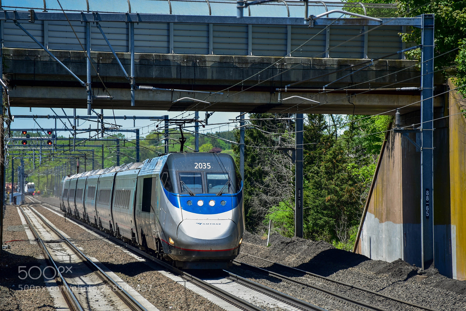 Nikon D750 sample photo. Acela express under the photography