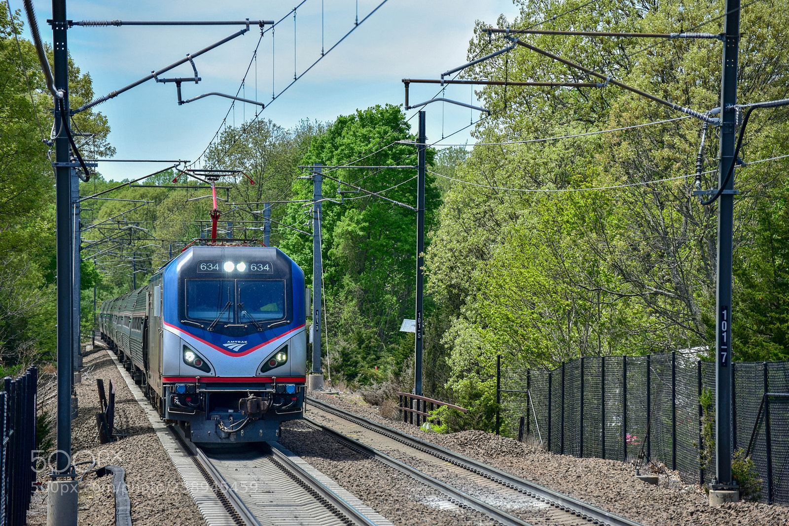 Nikon D750 sample photo. Amtrak regional passing through photography
