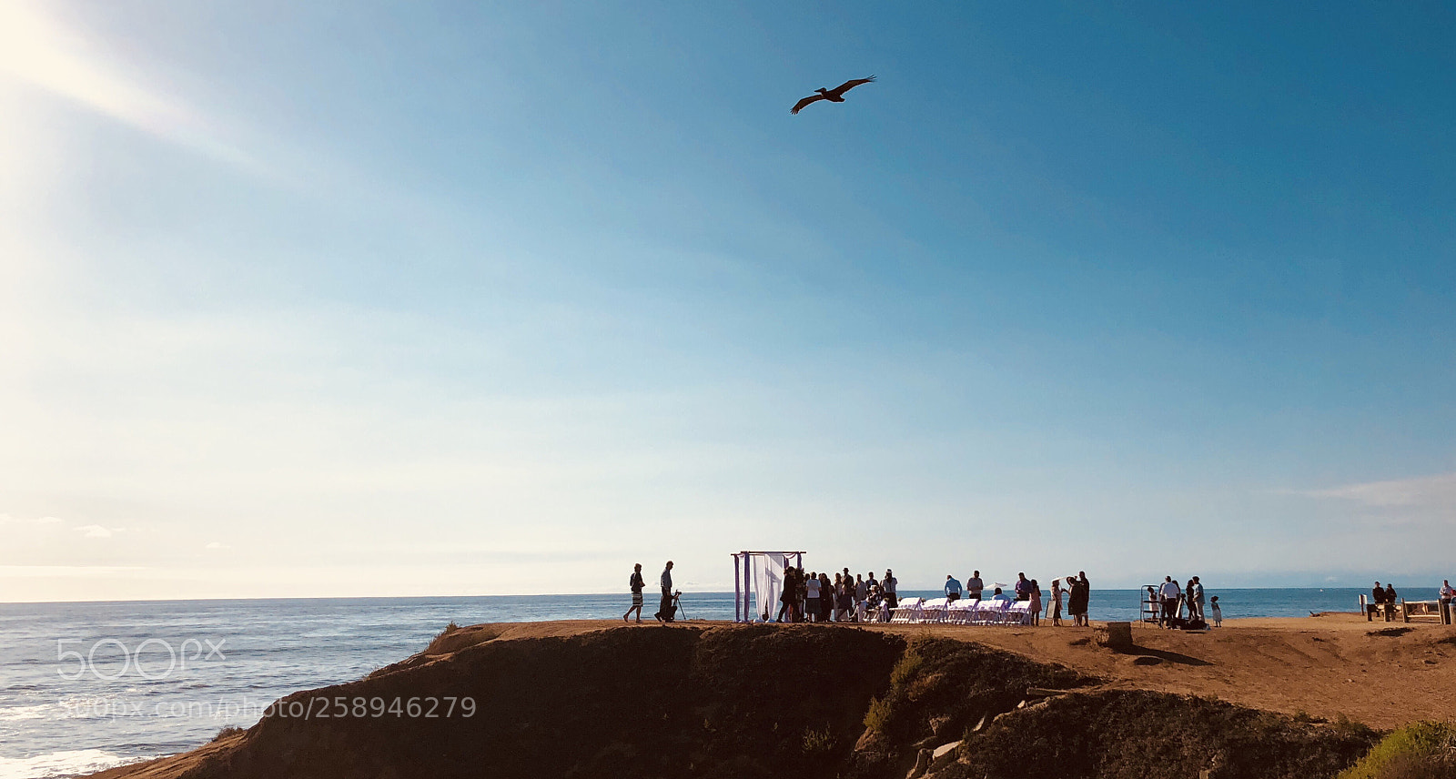 Apple iPhone X sample photo. Wedding on the cliff photography