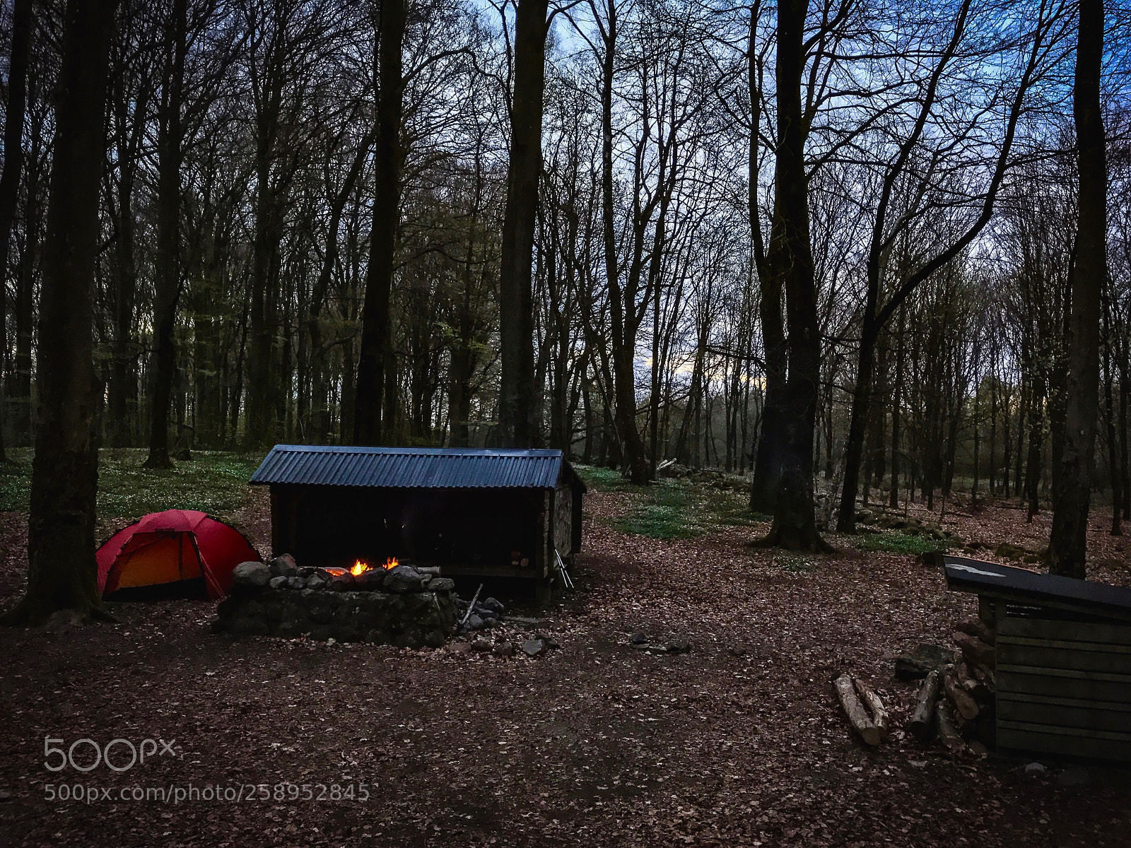 Apple iPhone 7 Plus sample photo. Campsite at sunset in photography