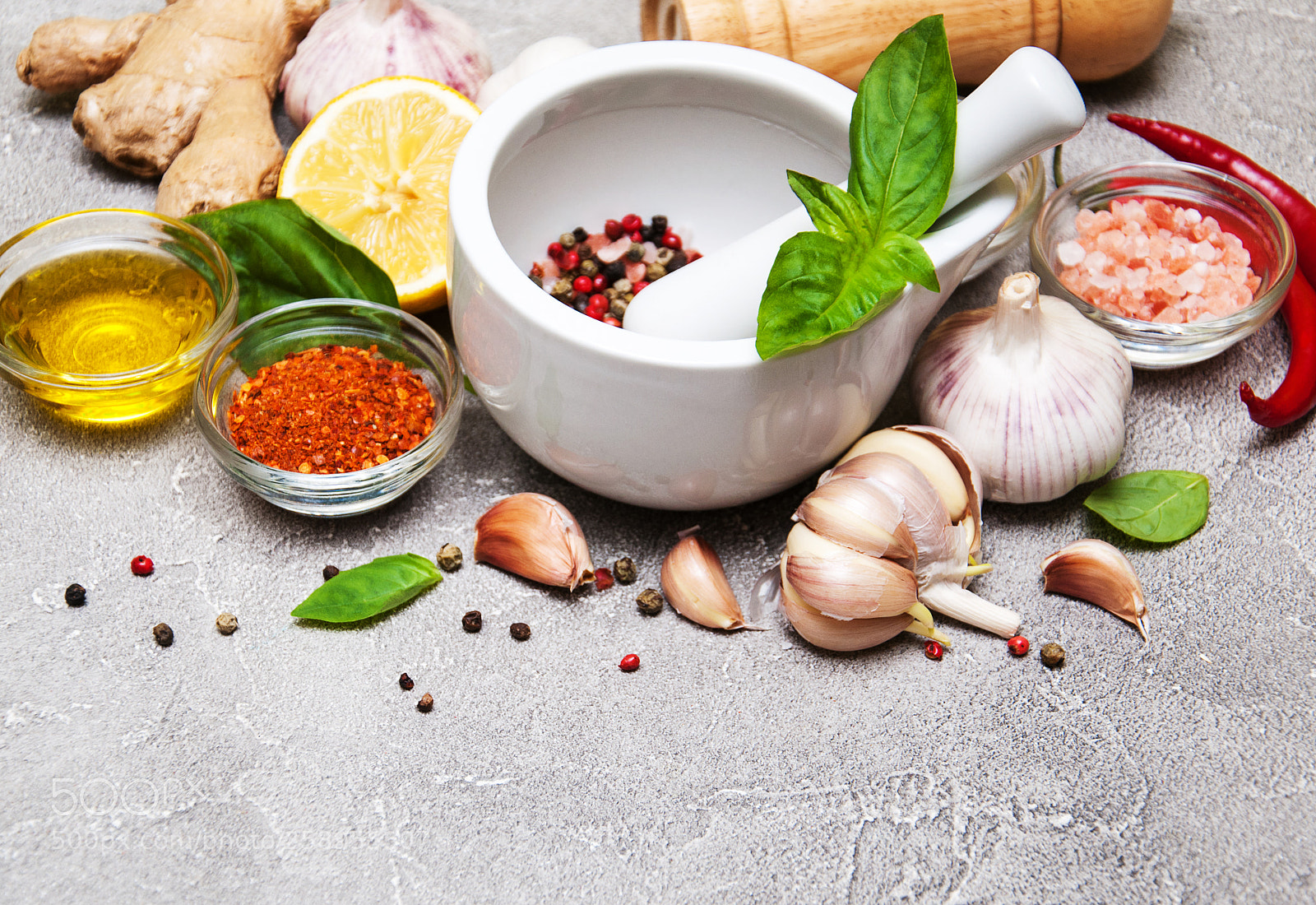 Nikon D90 sample photo. Different kind of spices photography