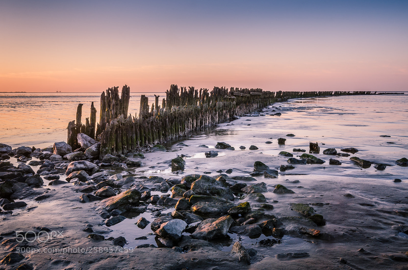 Nikon D7000 sample photo. Sunset waddensea holland photography