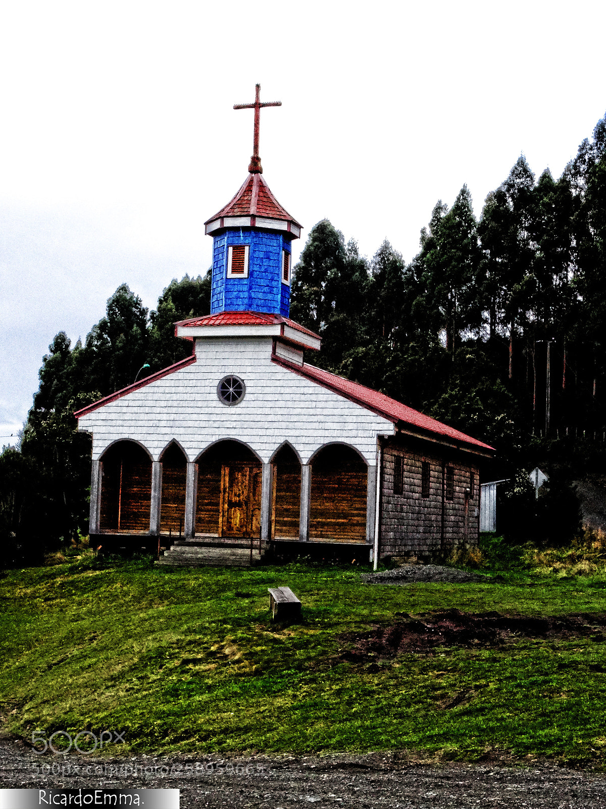 Sony Cyber-shot DSC-HX50V sample photo. Iglesia chiloé photography