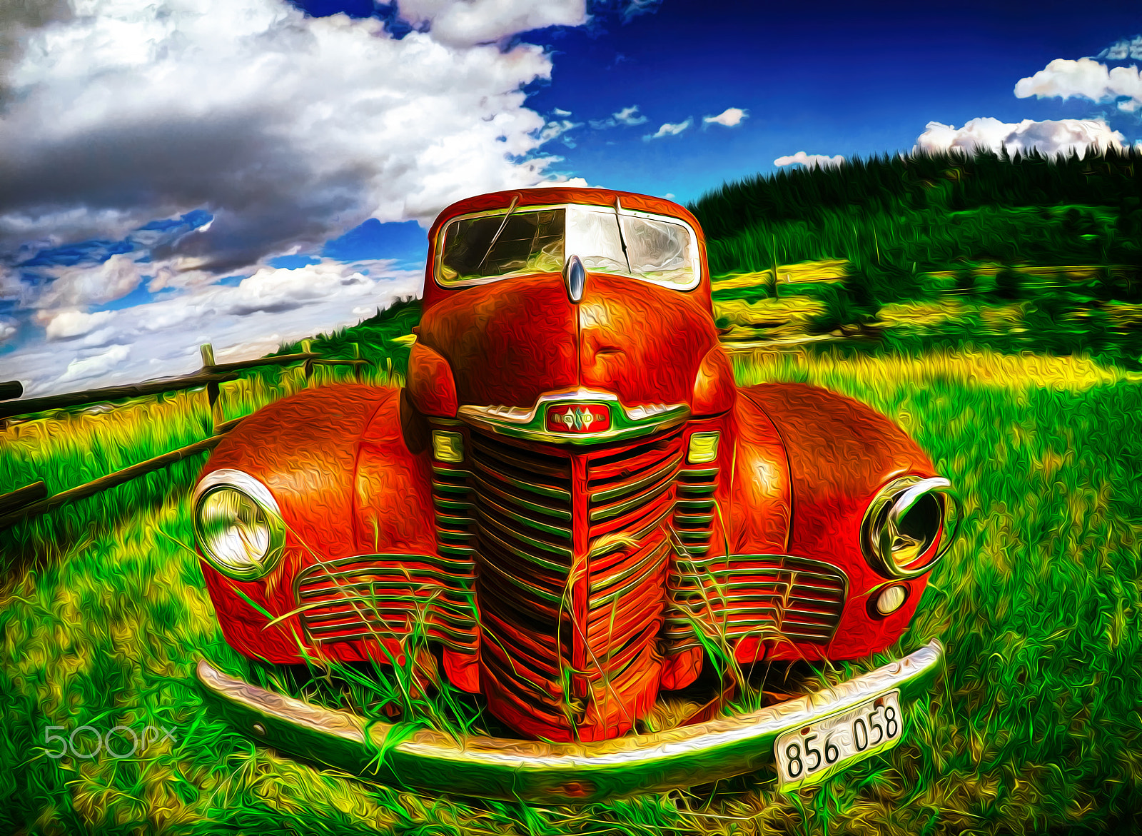 GoPro Hero5 Black sample photo. Old car photography
