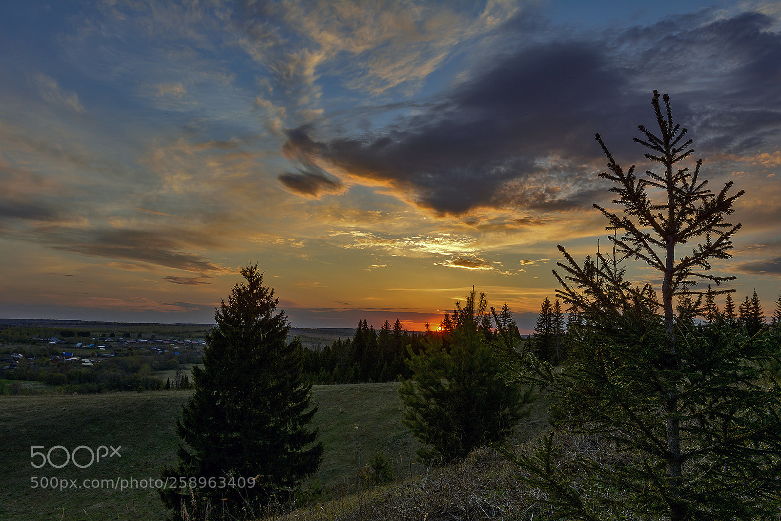 Nikon D7100 sample photo. Деревенский закат. photography