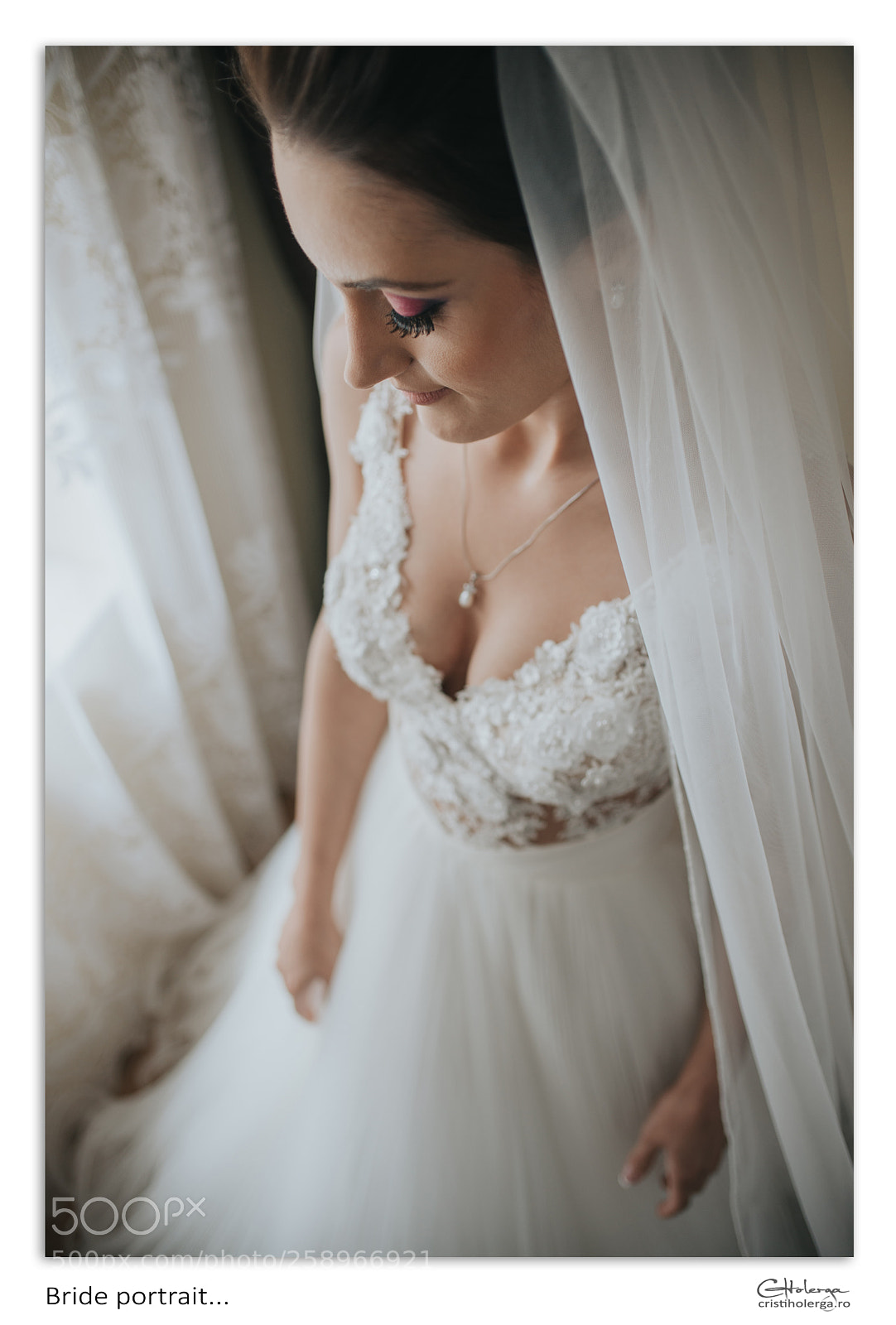 Nikon D610 sample photo. Bride portrait photography