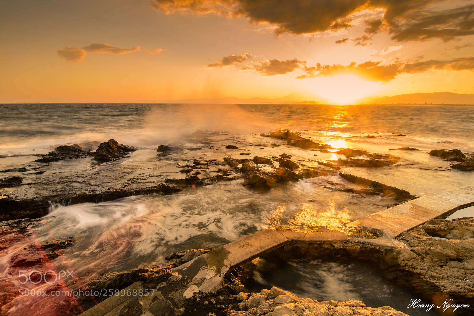 Nikon D800 sample photo. The golden waves photography