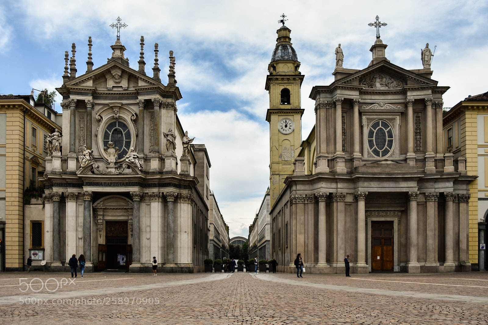 Nikon D3400 sample photo. Twin churches -torino photography