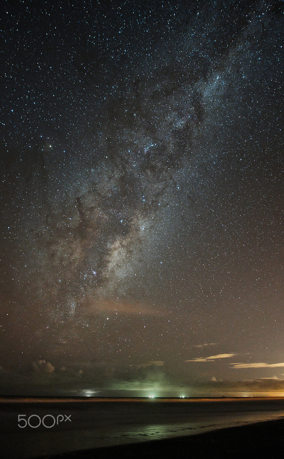 Samyang 16mm F2 ED AS UMC CS sample photo. Waihi beach stars photography