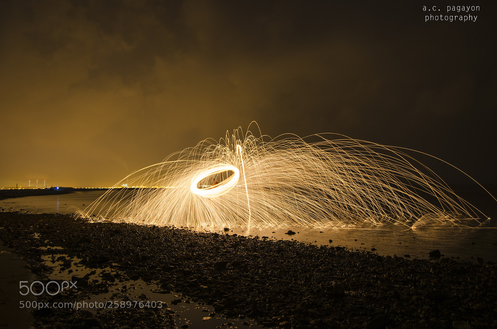 Nikon D7000 sample photo. Fire at night photography