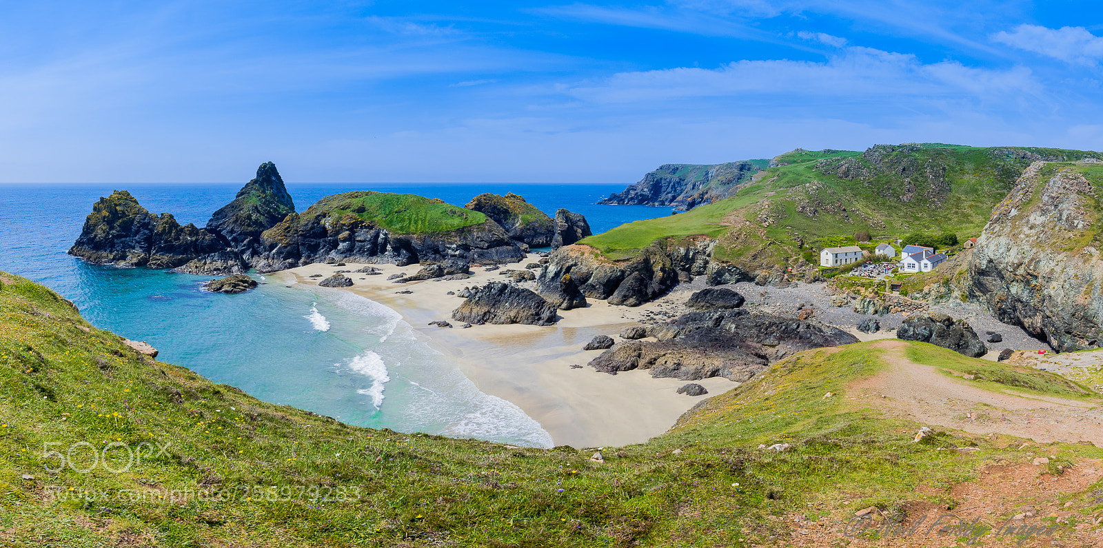 Nikon D810 sample photo. Kynance cove pano photography