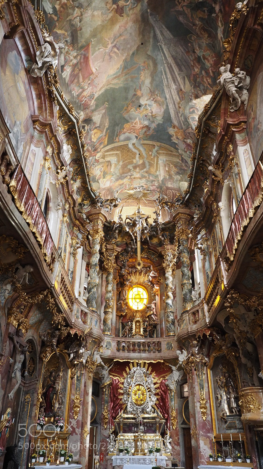 Olympus OM-D E-M1 sample photo. Asam kirche, münchen photography