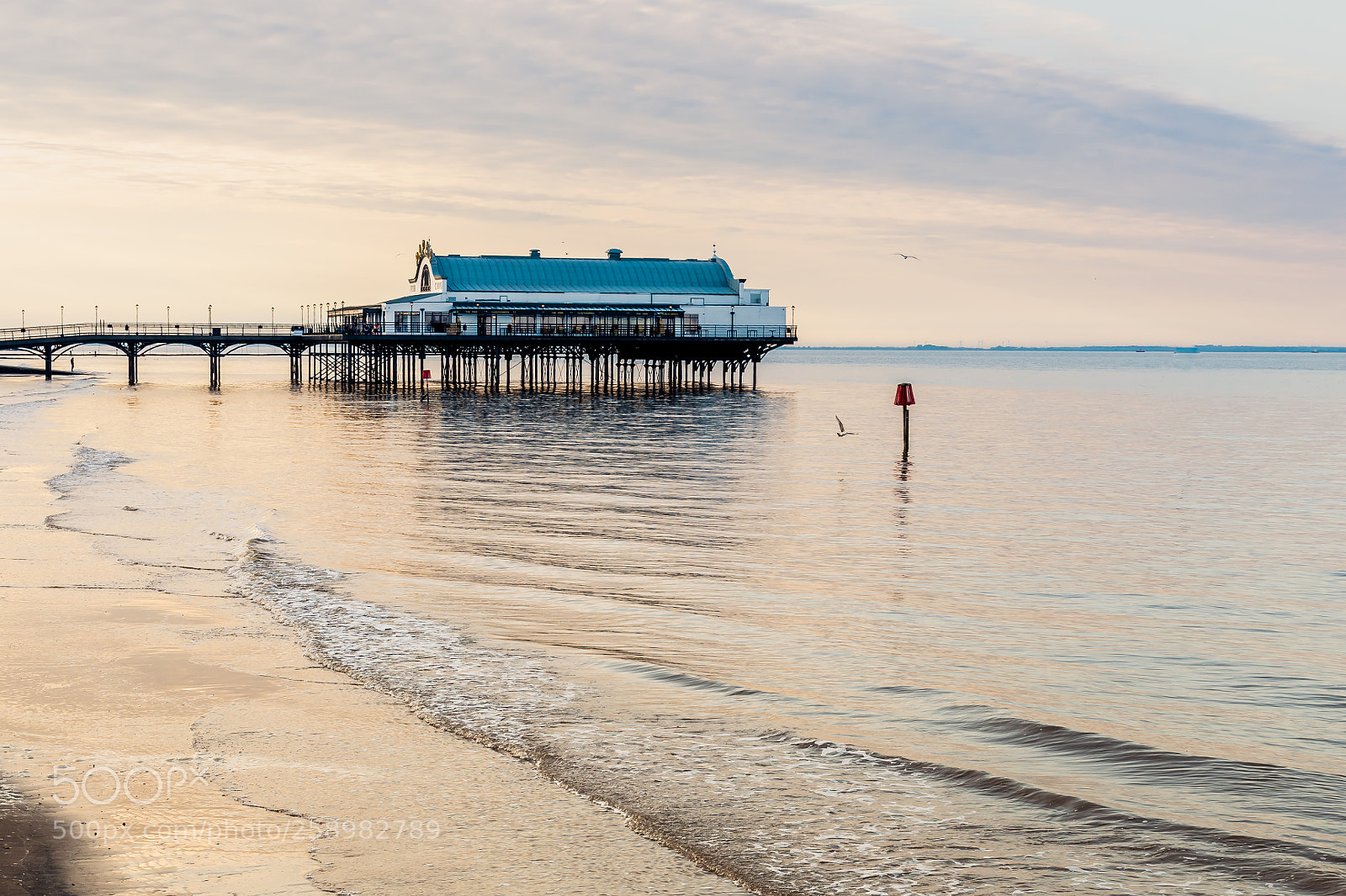 Nikon D500 sample photo. Twilight pier photography