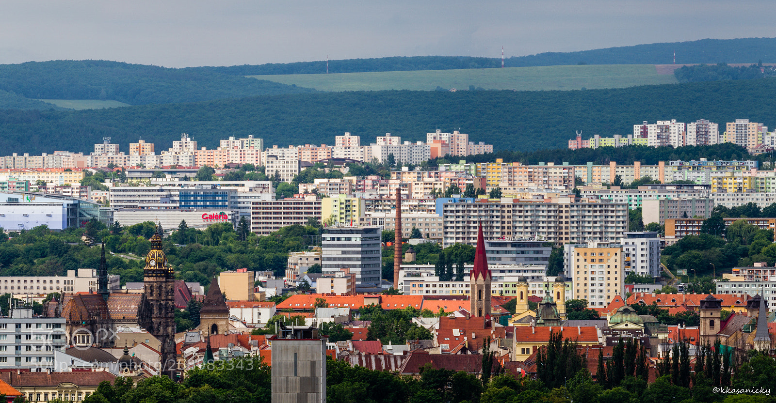Canon EOS 7D sample photo. Kosice panoramatic view. photography