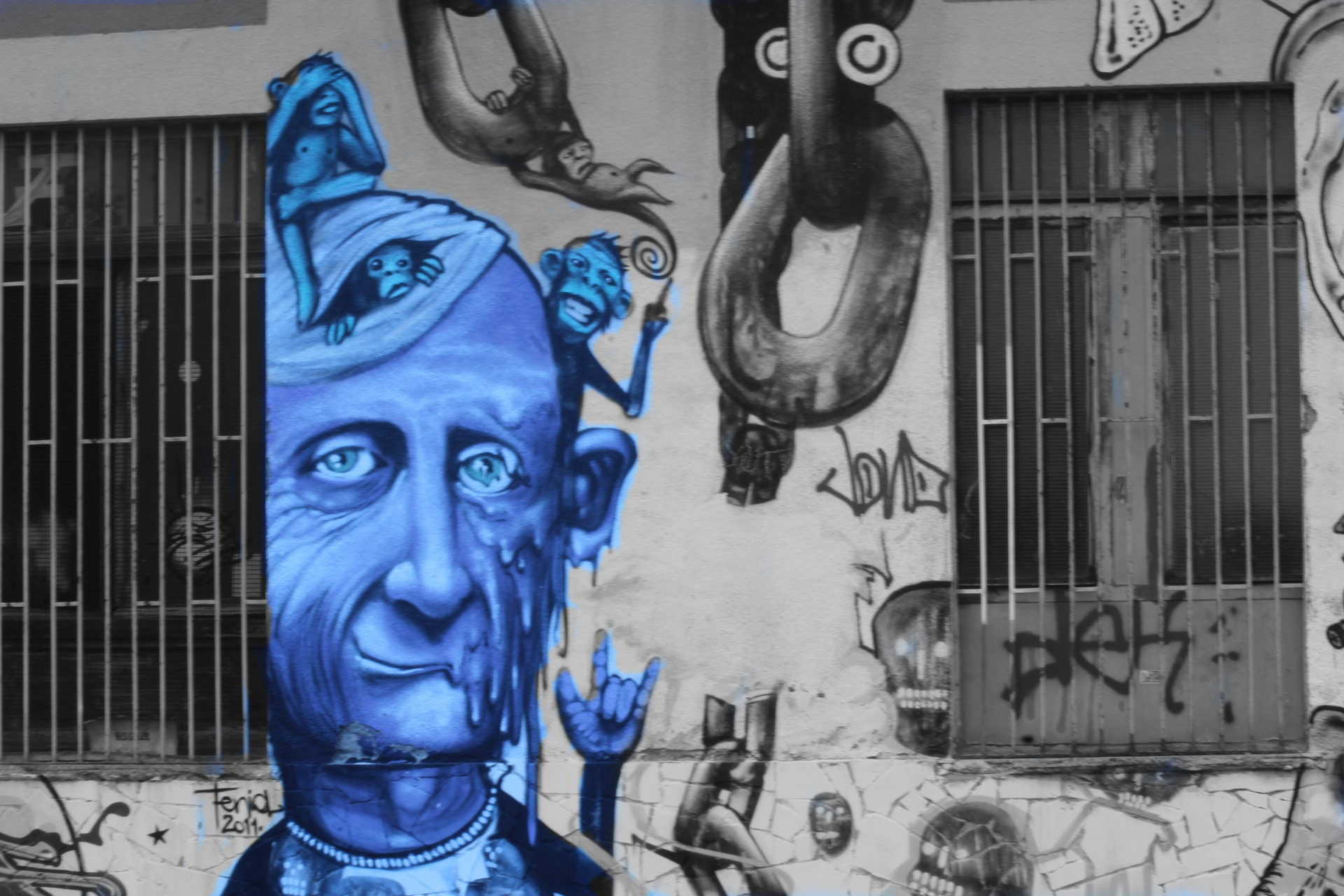 Canon EF 75-300mm F4.0-5.6 IS USM sample photo. Murales photography