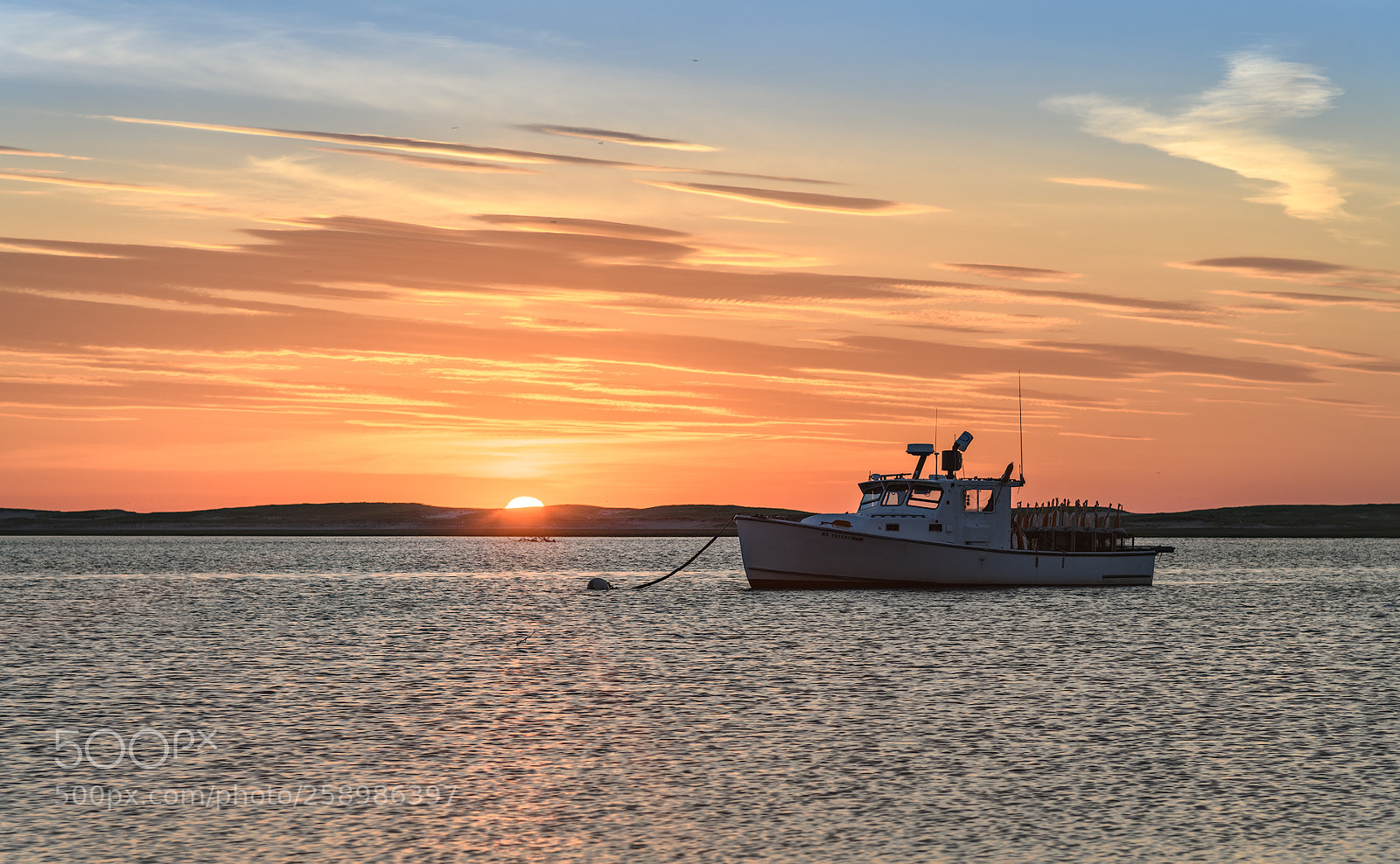 Nikon D850 sample photo. Lobster boat at sunrise photography