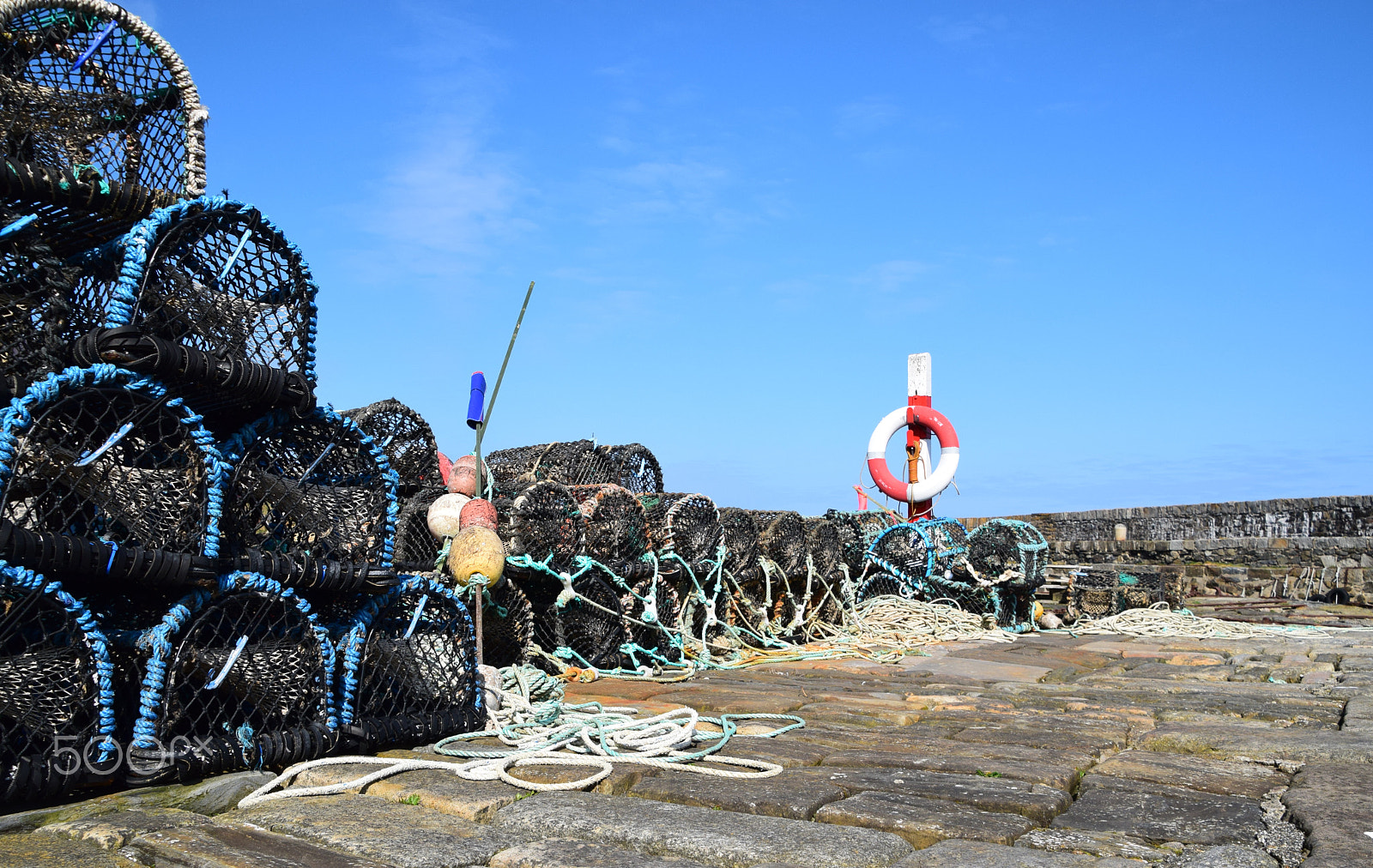 Nikon D5300 sample photo. Creels no.2, portsoy harbour photography