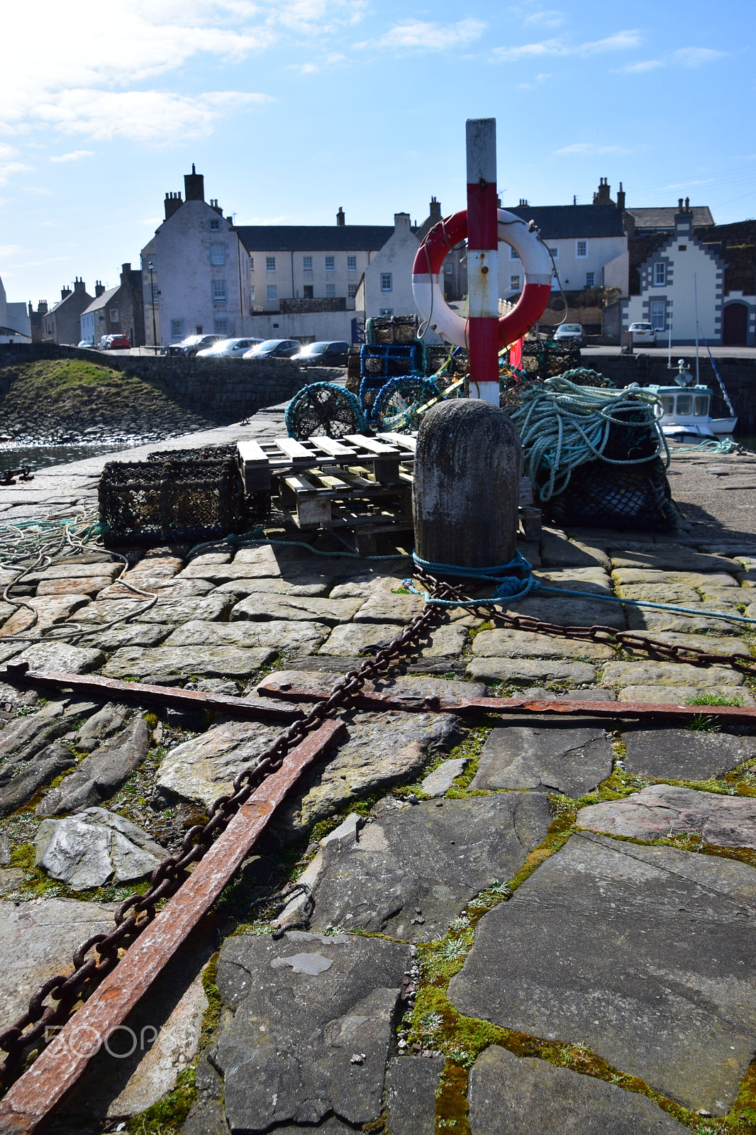 Nikon D5300 sample photo. Creels no.3, portsoy harbour photography