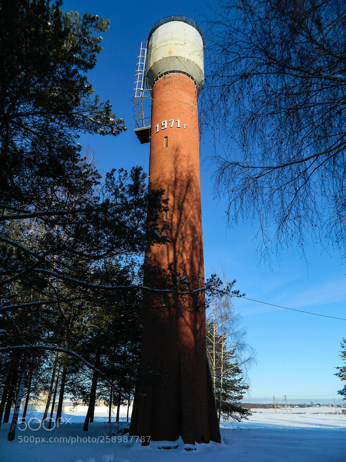 Nikon Coolpix L120 sample photo. Water tower. photography