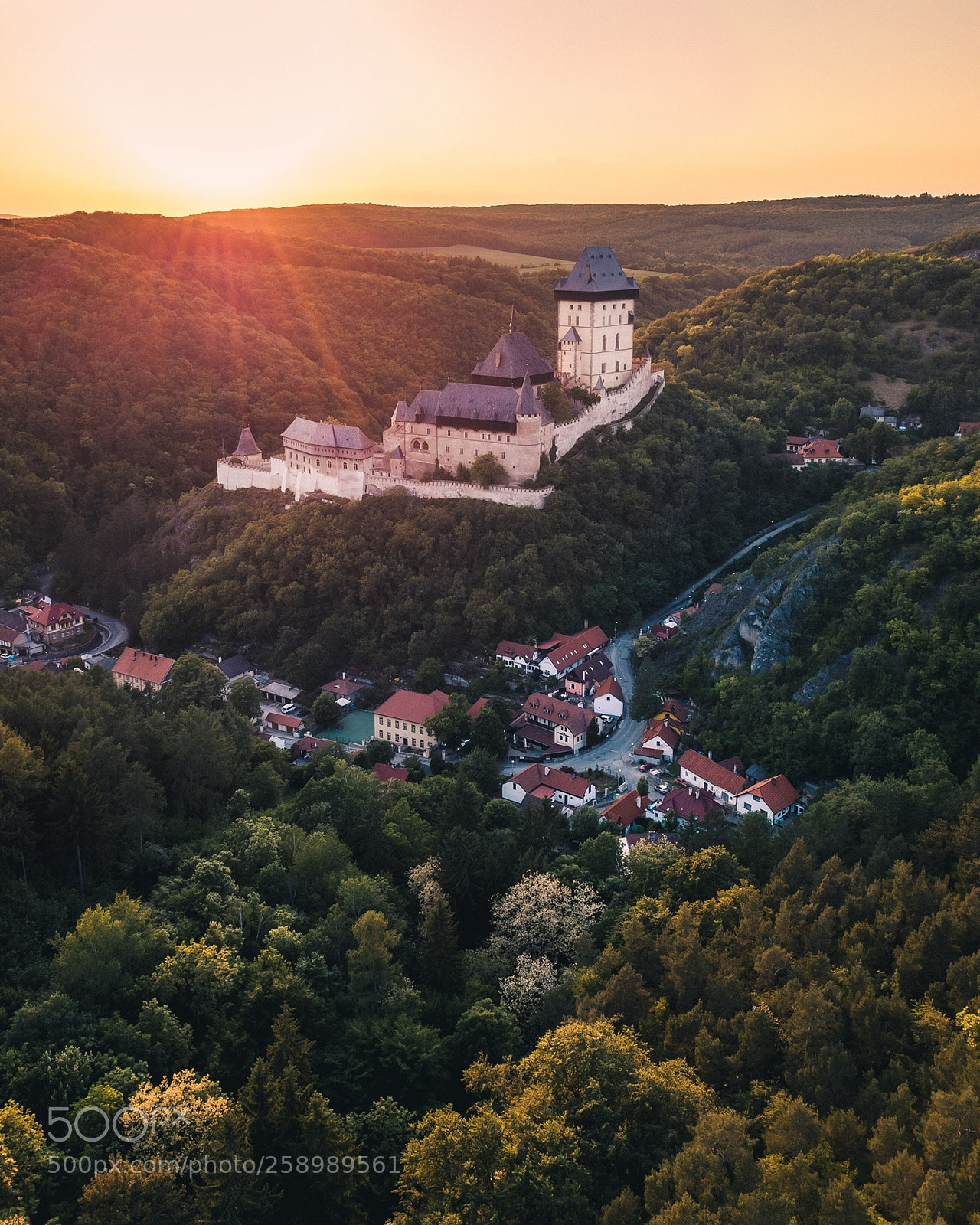 DJI FC220 sample photo. Karlštejn castle photography