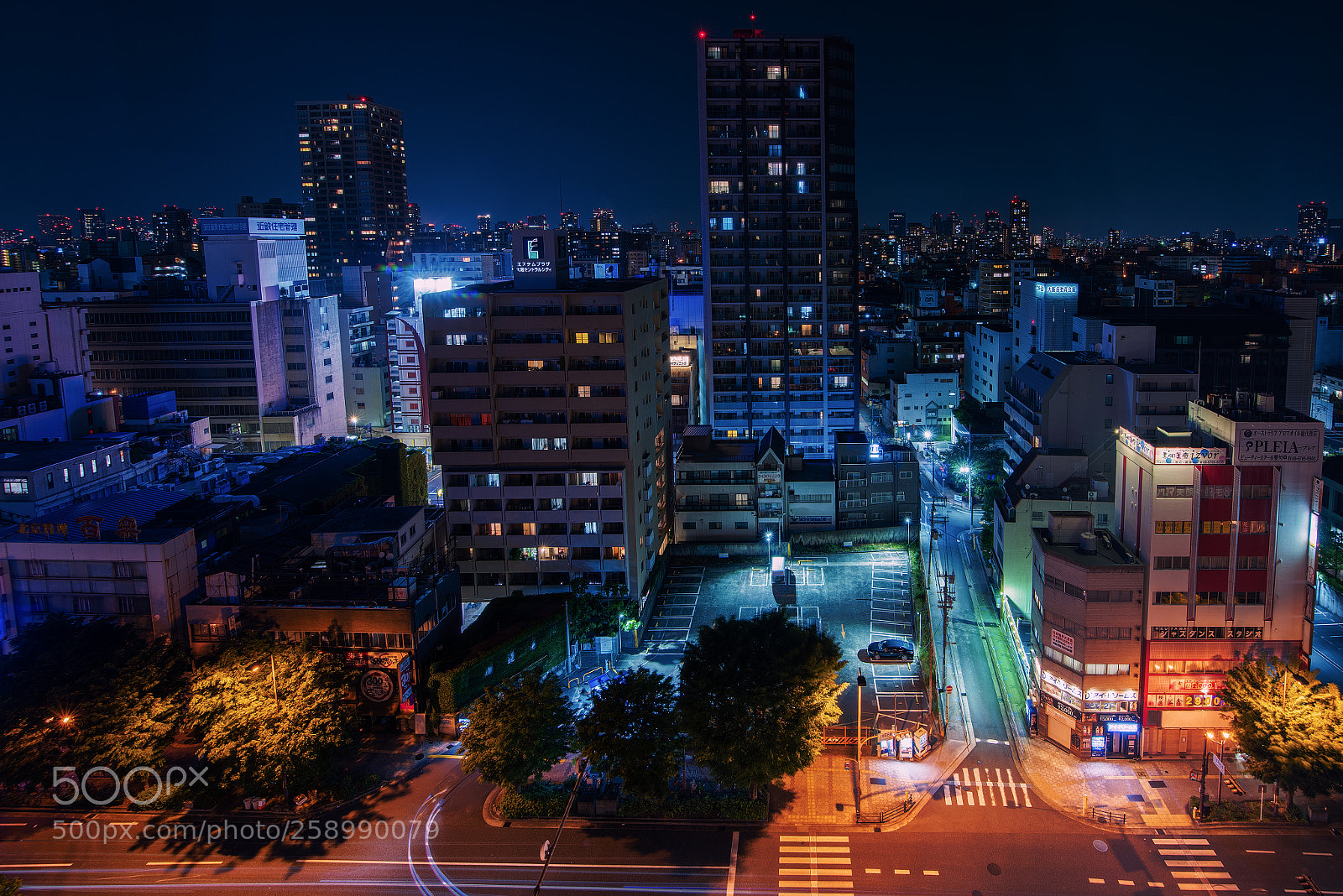 Nikon D810 sample photo. Osaka night photography