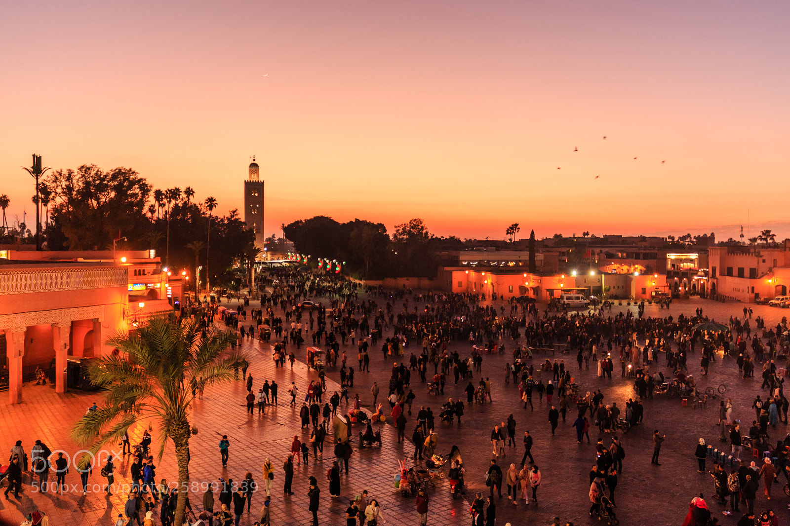 Canon EOS 6D sample photo. Sunset jemaa fna photography