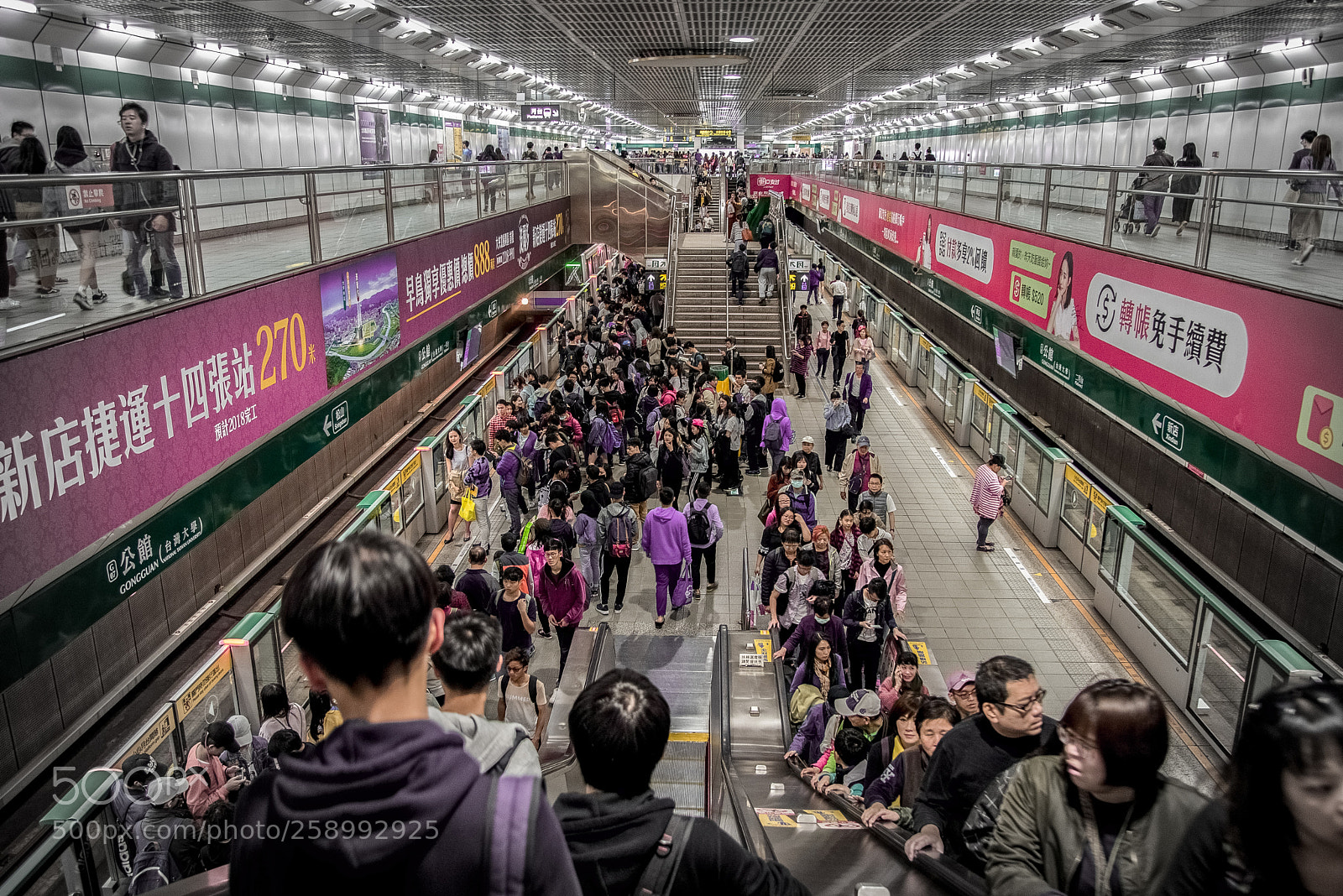 Nikon D750 sample photo. Taipei station in pink photography