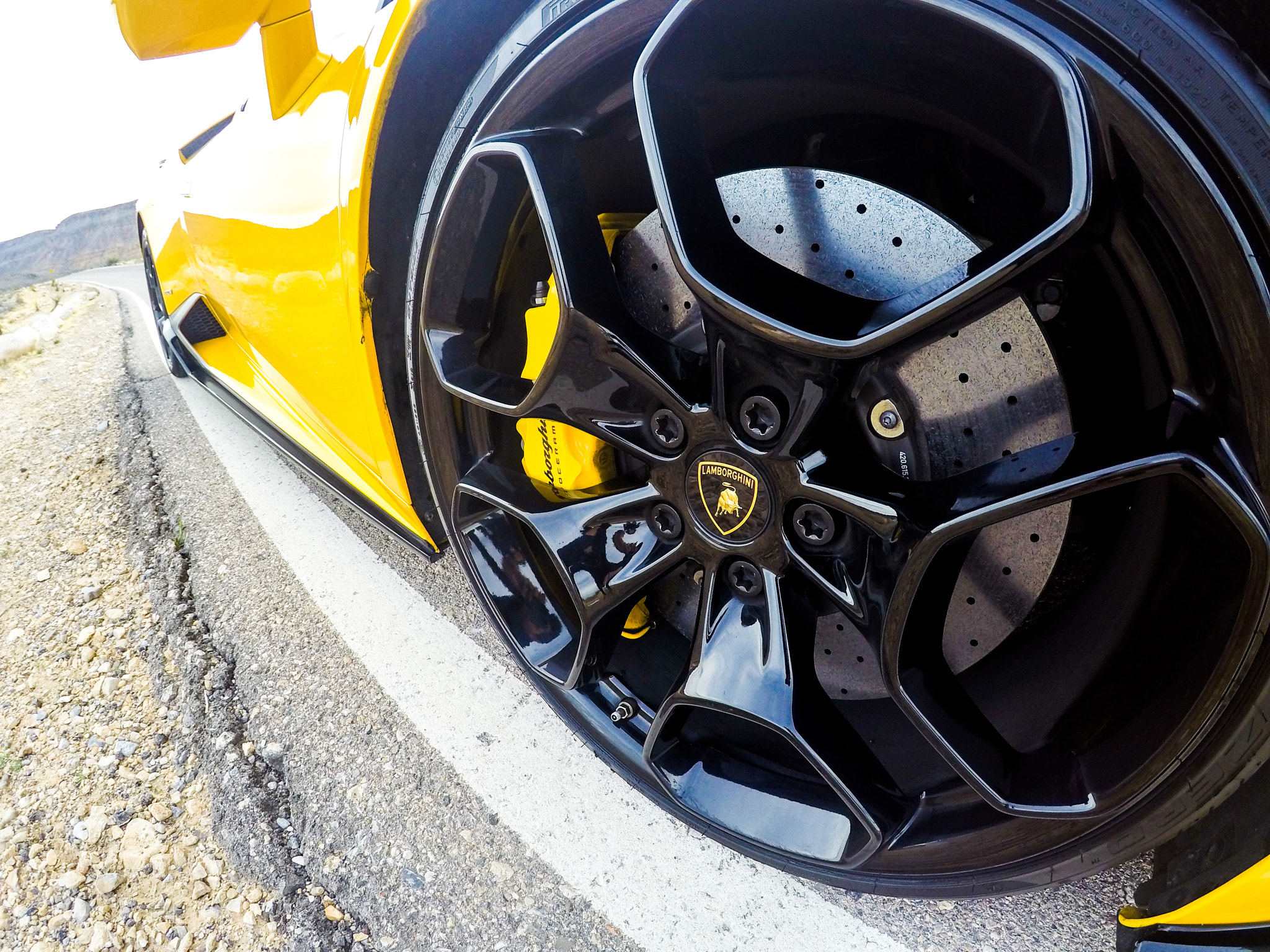 GoPro HERO4 Black sample photo. Lamborghini huracan rims photography