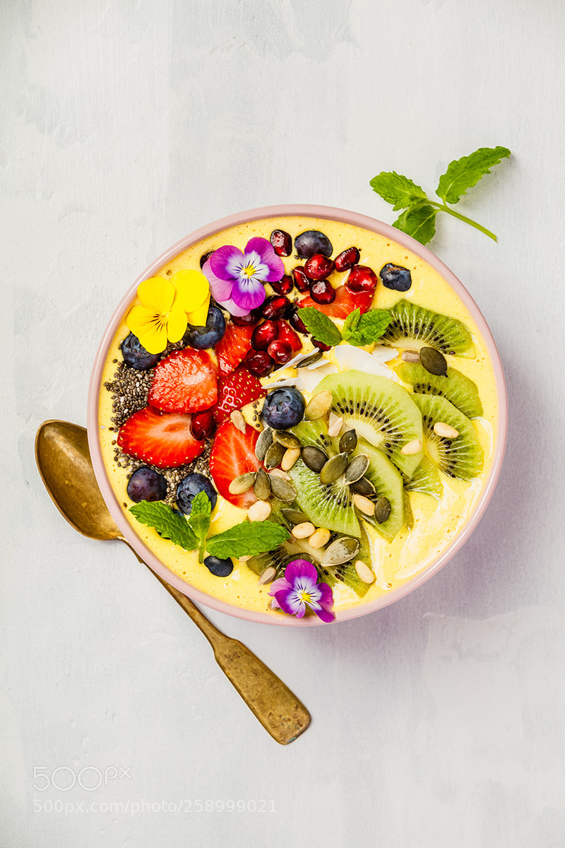 Canon EOS 5DS R sample photo. Mango banana pineapple turmeric photography