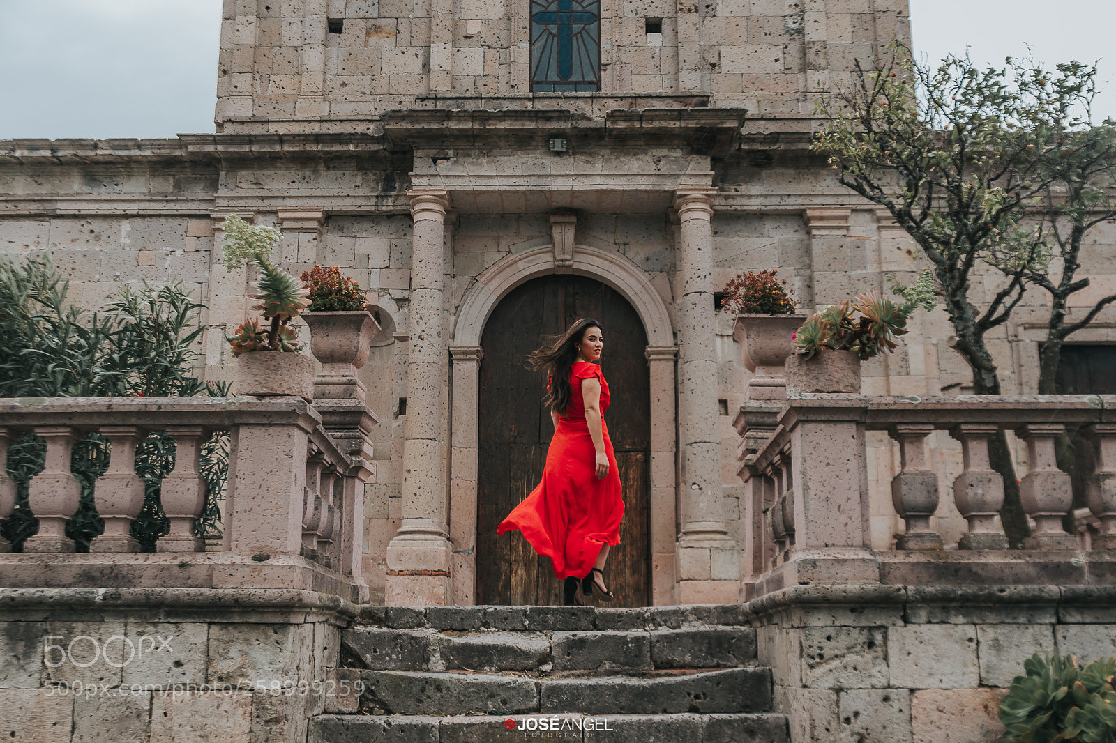 Canon EOS 6D sample photo. Red dress photography