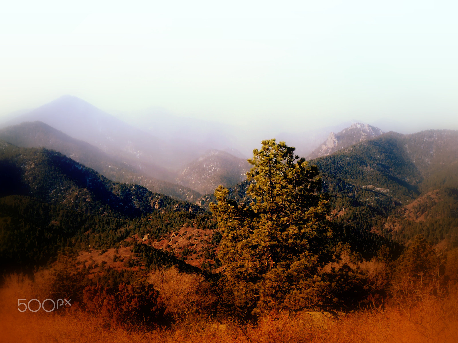 Kodak EASYSHARE M580 DIGITAL CAMERA sample photo. Mountain fade photography