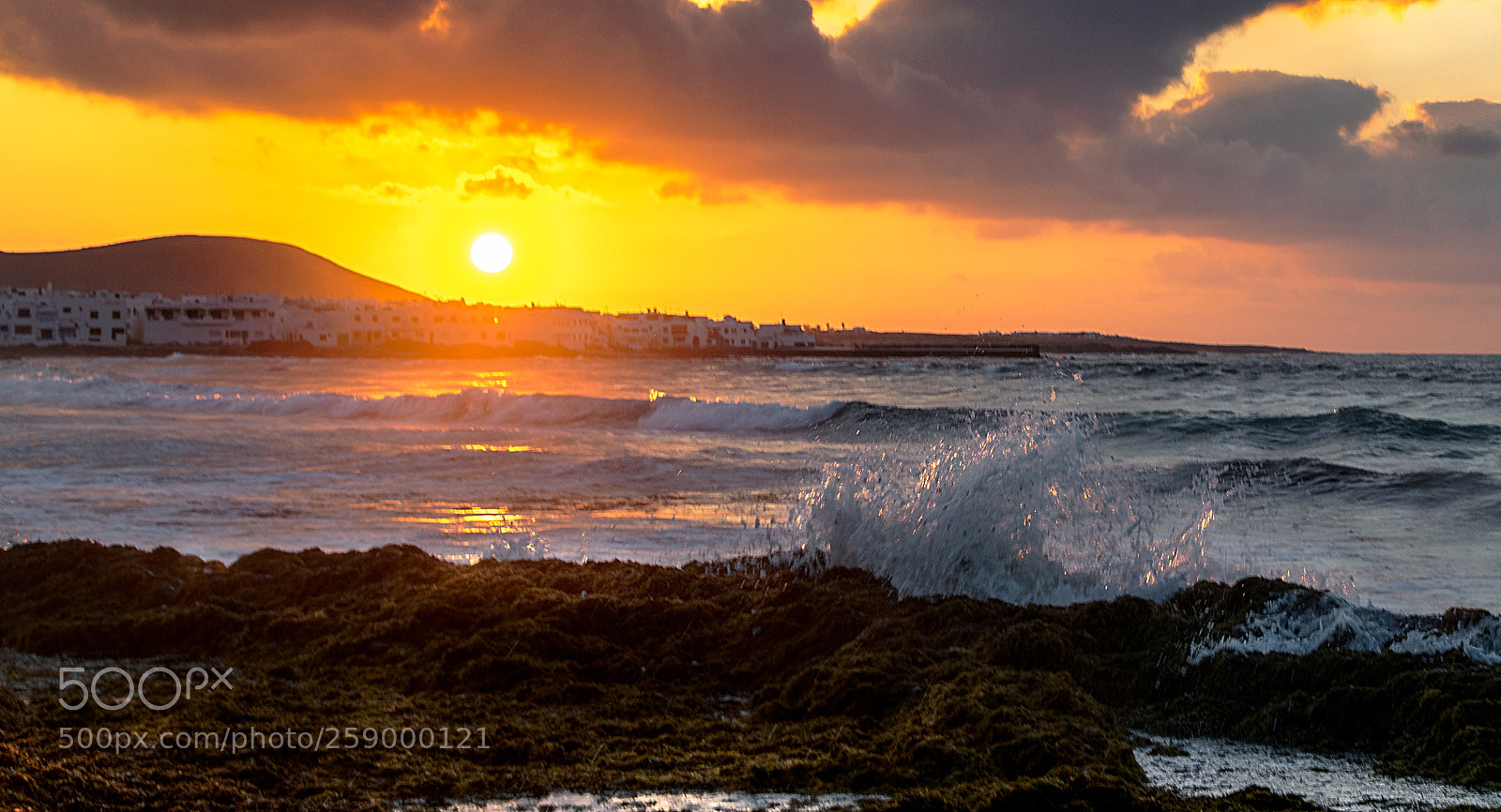Nikon D3300 sample photo. Waves at nightfall photography