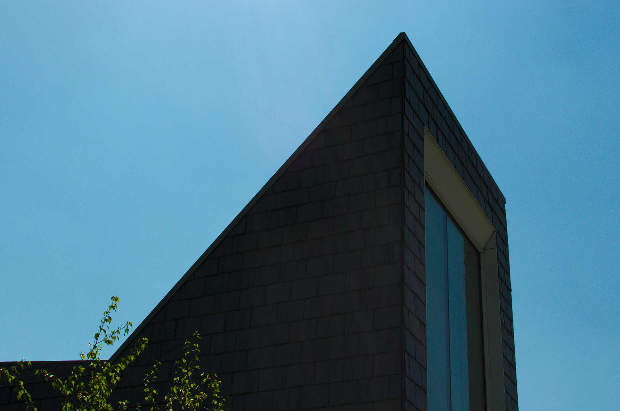 Nikon D300 sample photo. Building with slate stone exterior photography