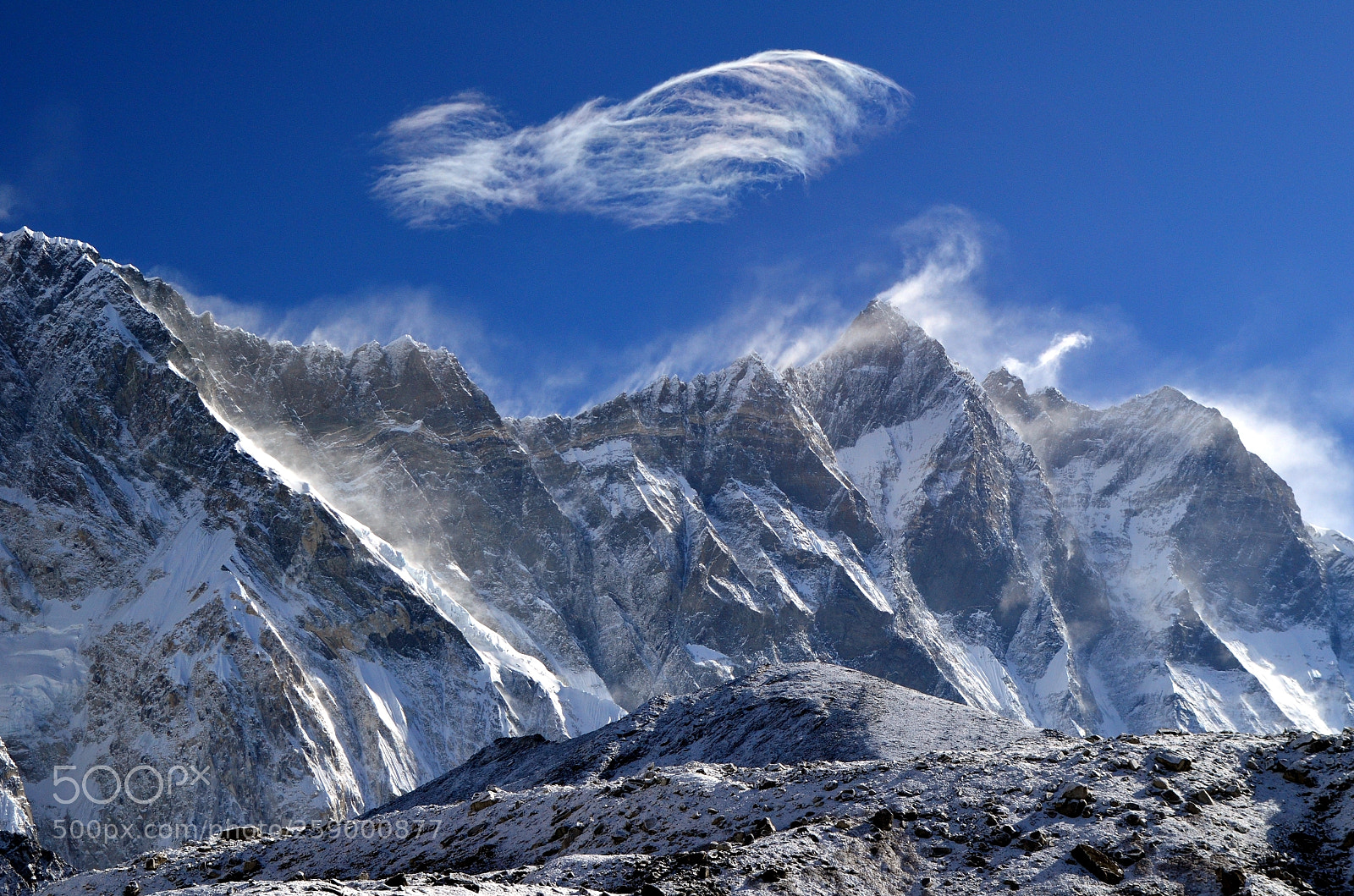 Nikon D5100 sample photo. Lhotse south face photography