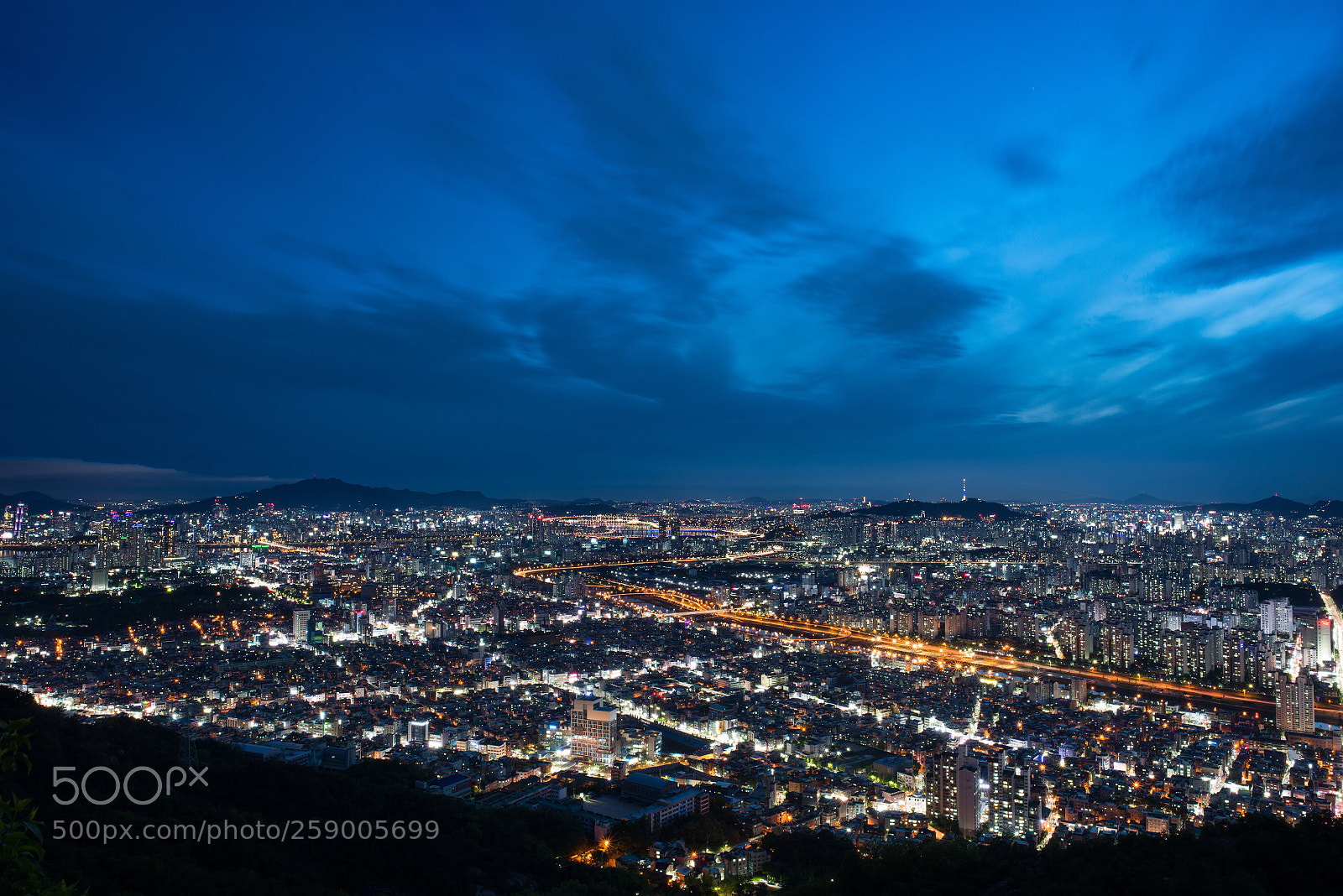 Nikon D800 sample photo. The seoul nightscape.  photography
