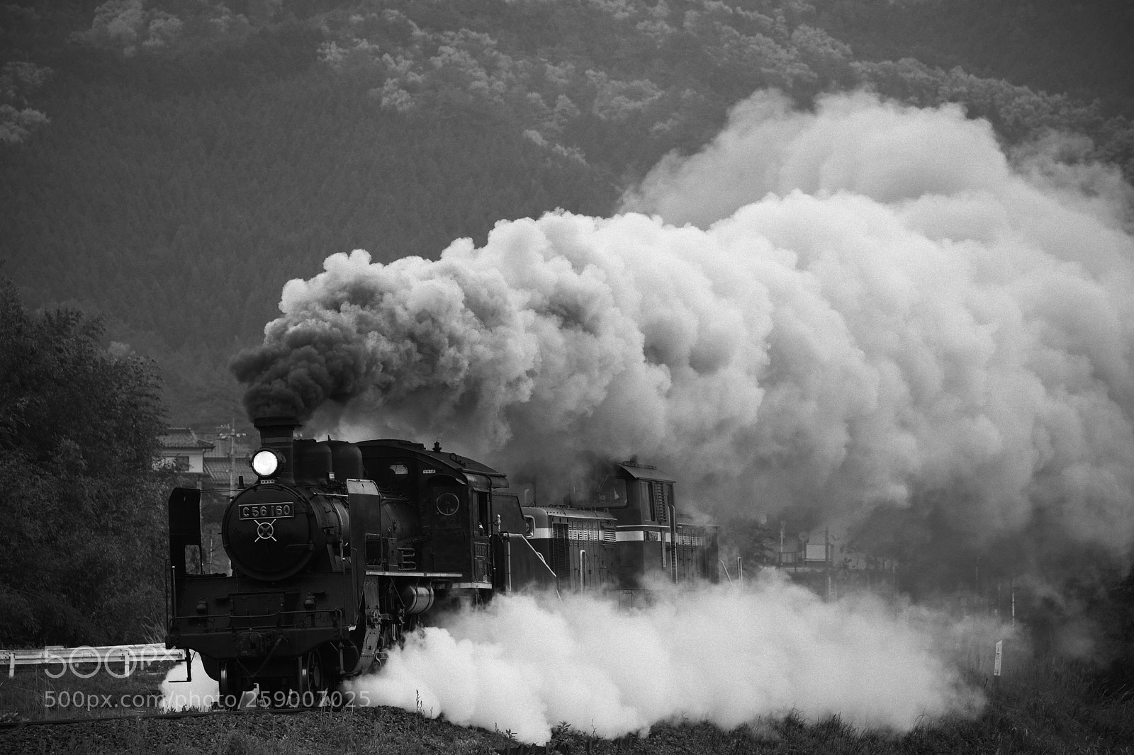 Nikon D500 sample photo. 山口線 c56160試運転 photography