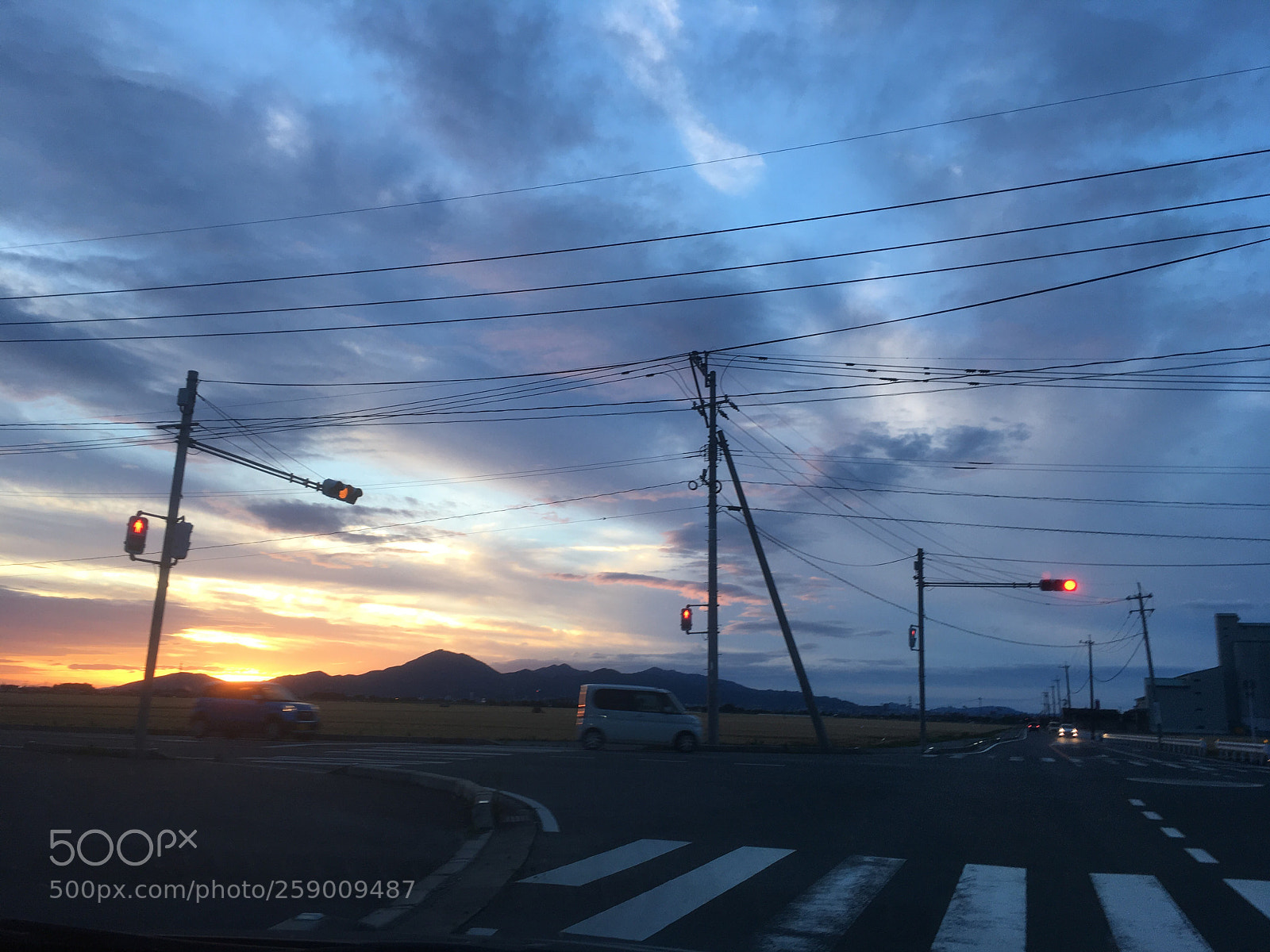 Apple iPhone 6s sample photo. Sunset on the road  photography