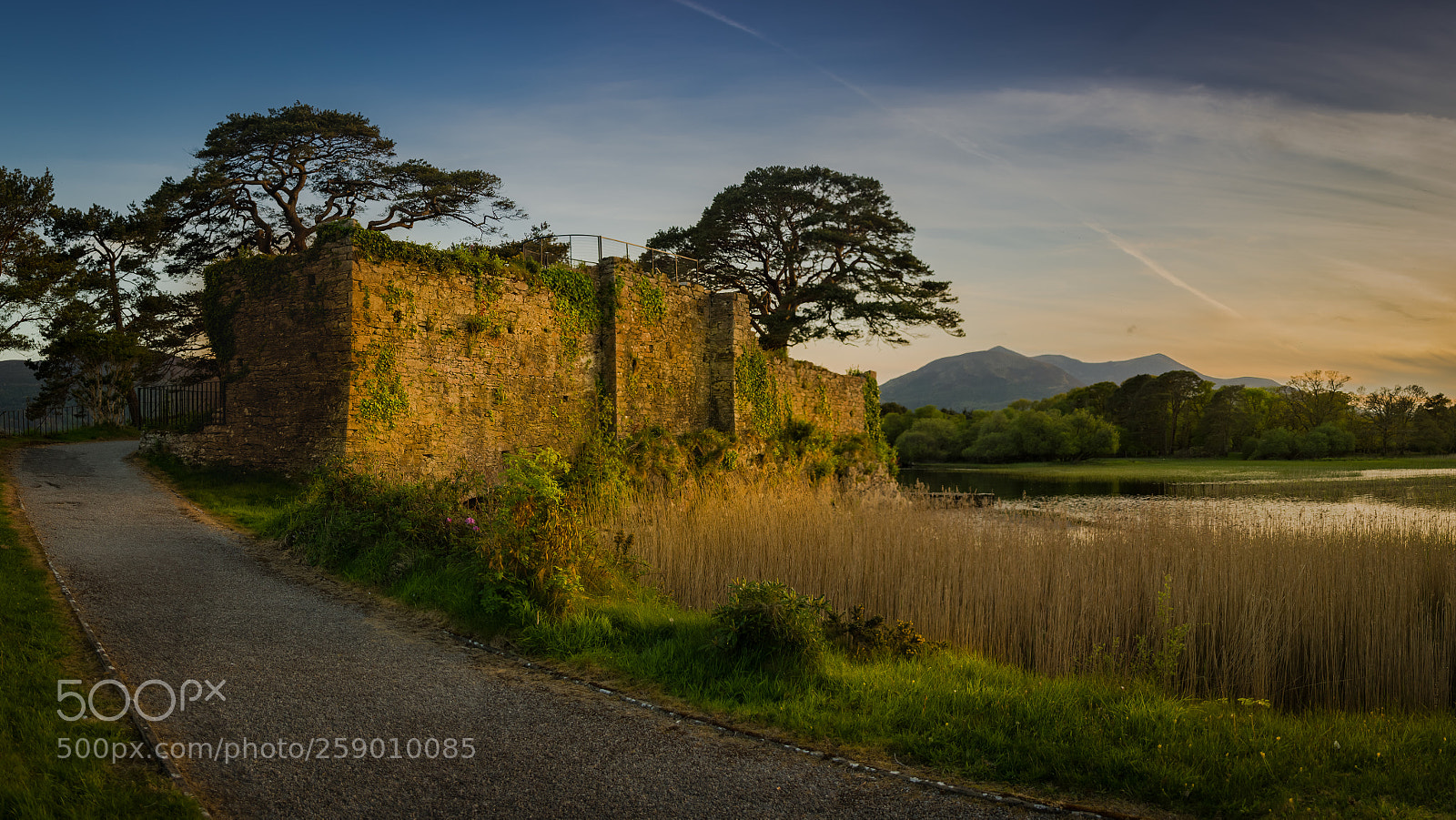 Pentax K-70 sample photo. Castlelough sunset glow photography