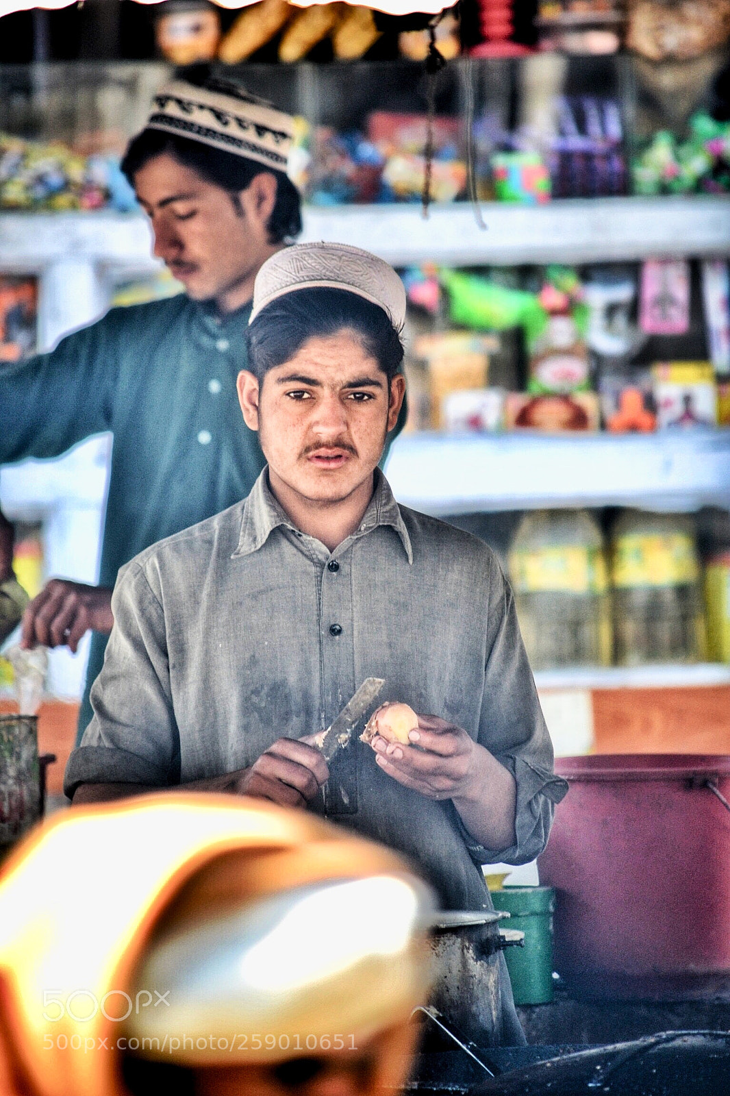 Nikon D3100 sample photo. Tea stall photography