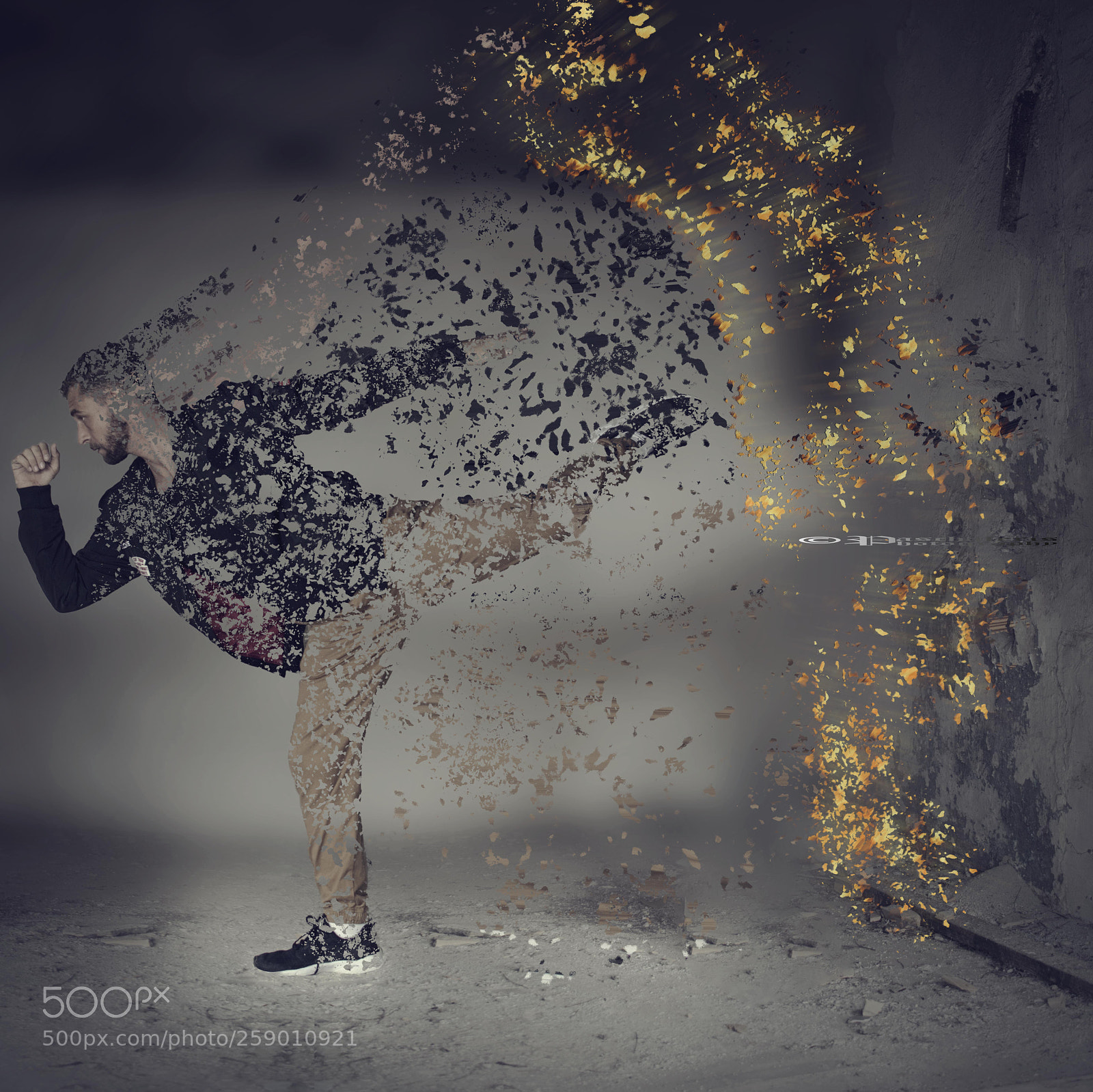 Nikon D3300 sample photo. Dispersion with flames photography